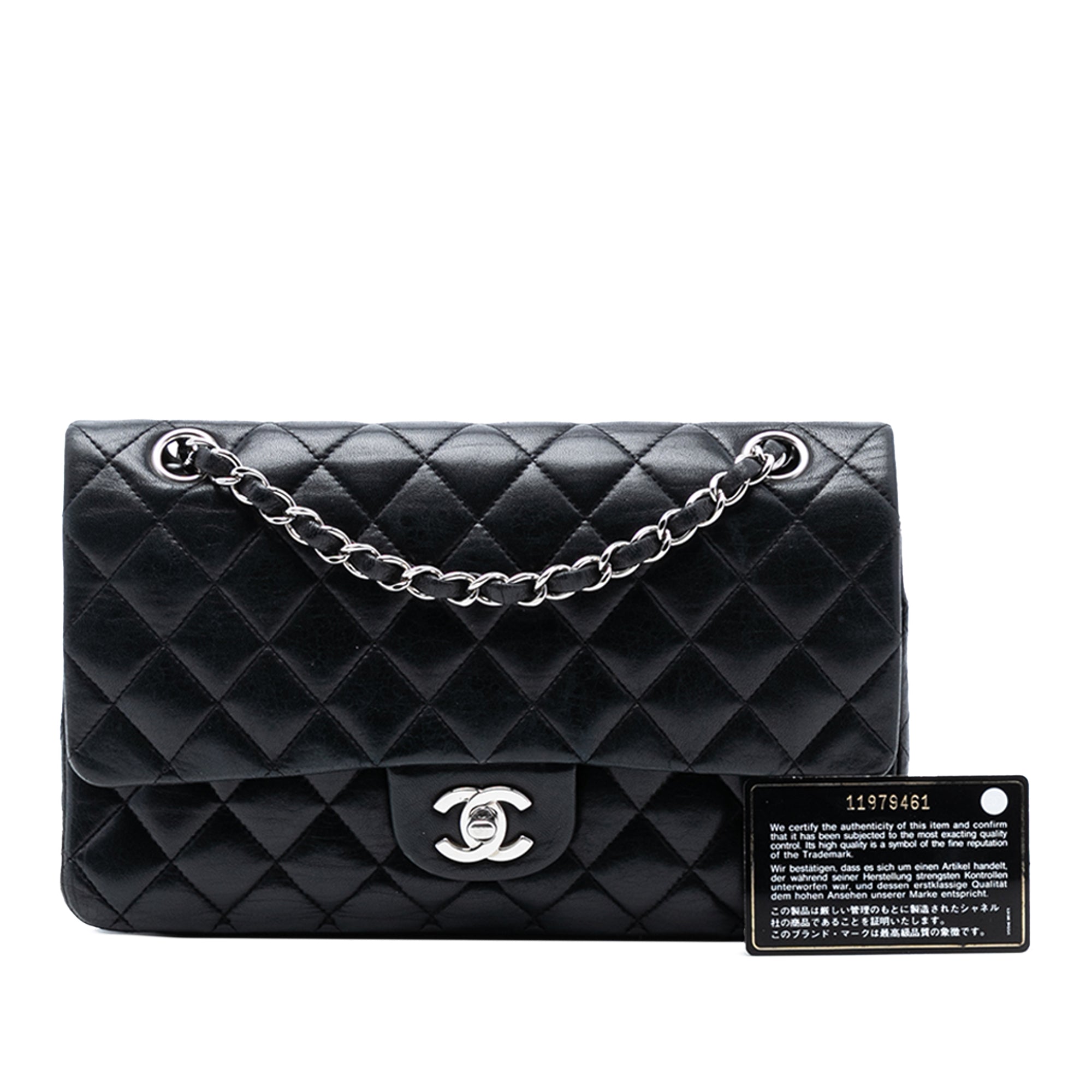 Chanel Medium Classic Lambskin Double Flap - image 8