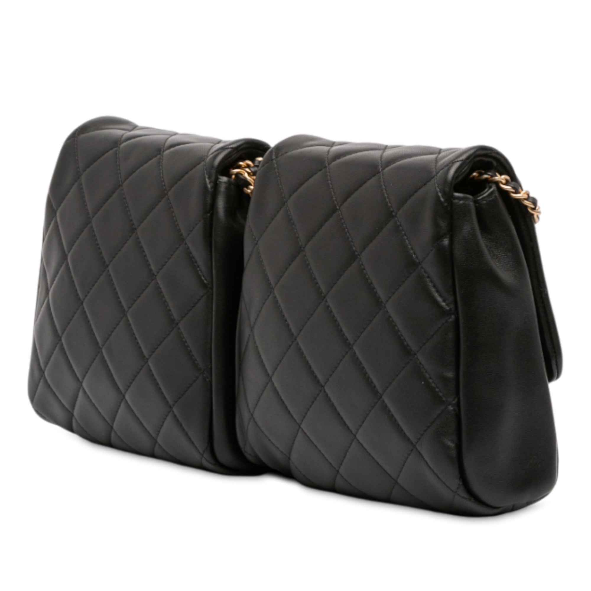 Chanel CC Quilted Lambskin Side Packs Crossbody - image 2