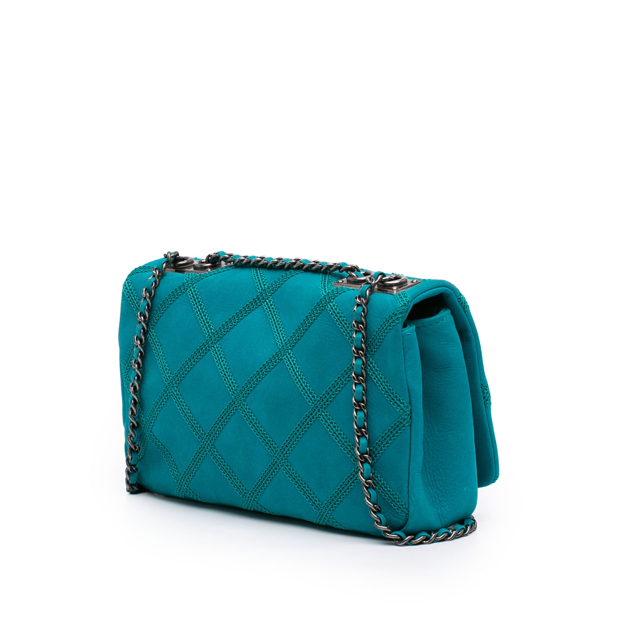 Chanel CC Iridescent Calfskin Diamond Stitch Flap - image 2