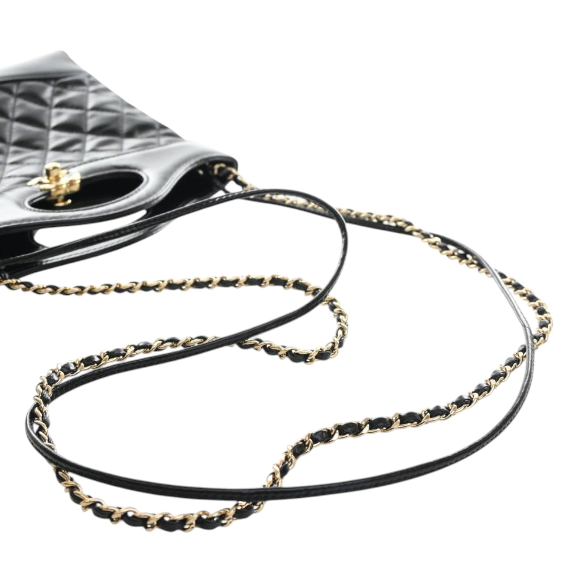 Chanel Mini Quilted Glazed Calfskin 31 Shopping Bag - image 14