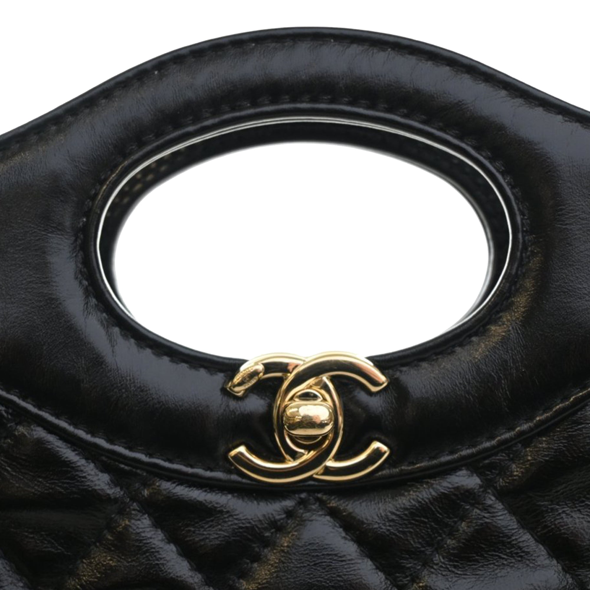 Chanel Mini Quilted Glazed Calfskin 31 Shopping Bag - image 8