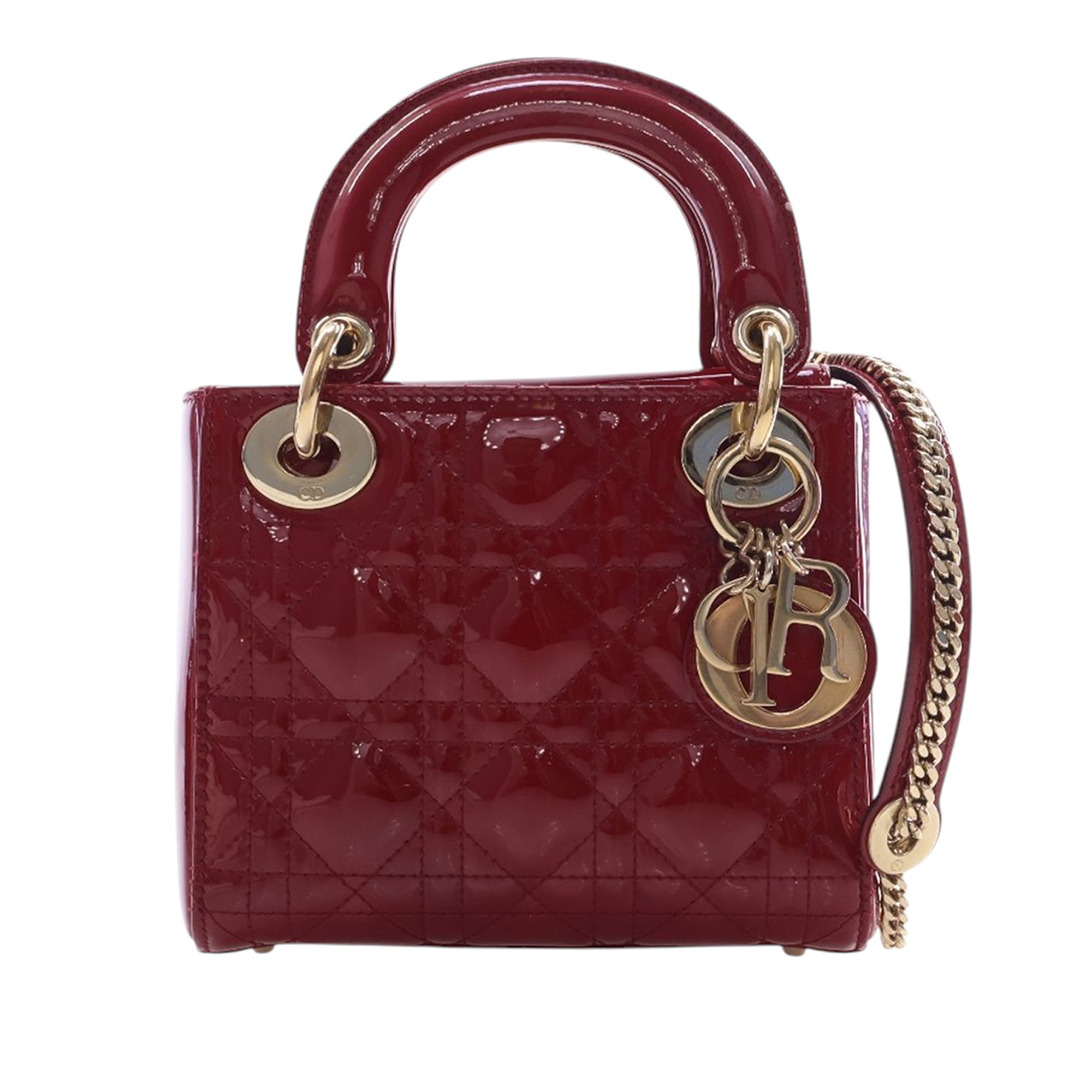 Dior Mini Patent Cannage Lady Dior - image 1