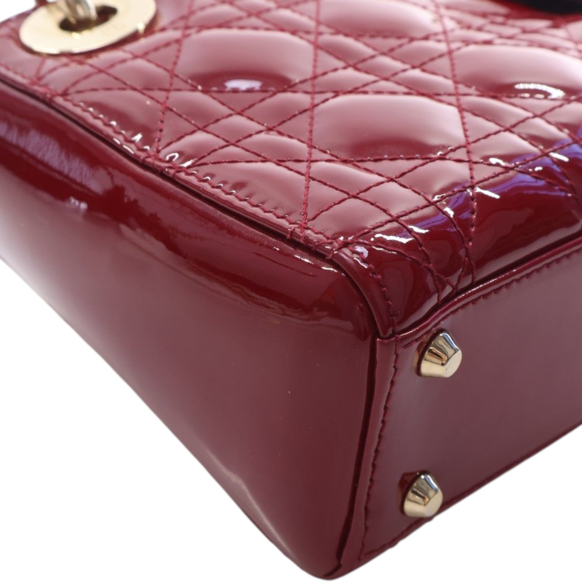 Dior Mini Patent Cannage Lady Dior - image 8