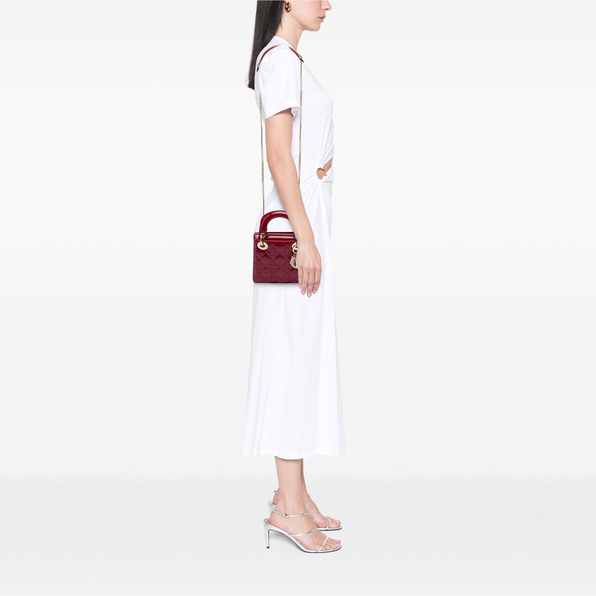 Dior Mini Patent Cannage Lady Dior - image 6