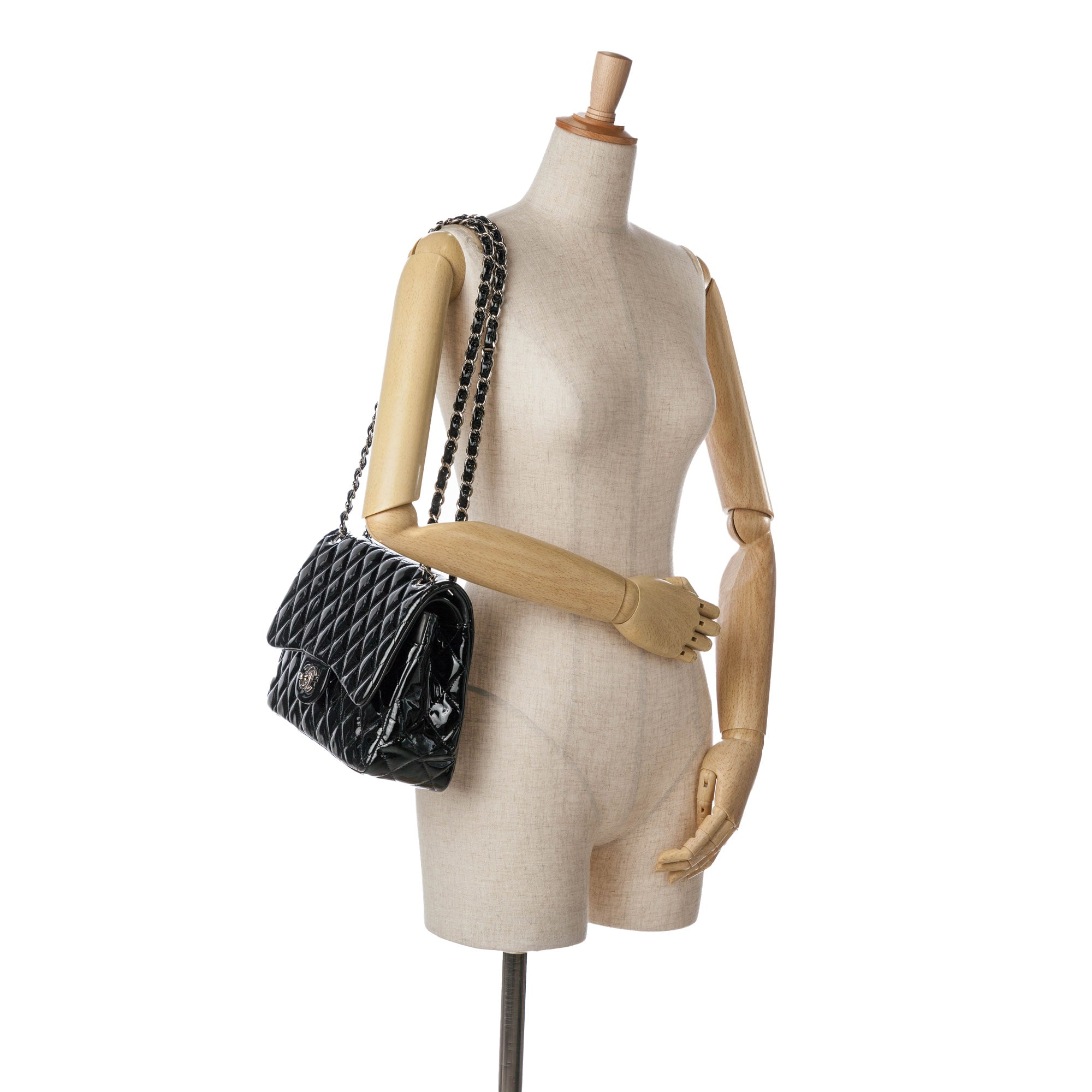 Chanel Jumbo Classic Patent Double Flap - image 13