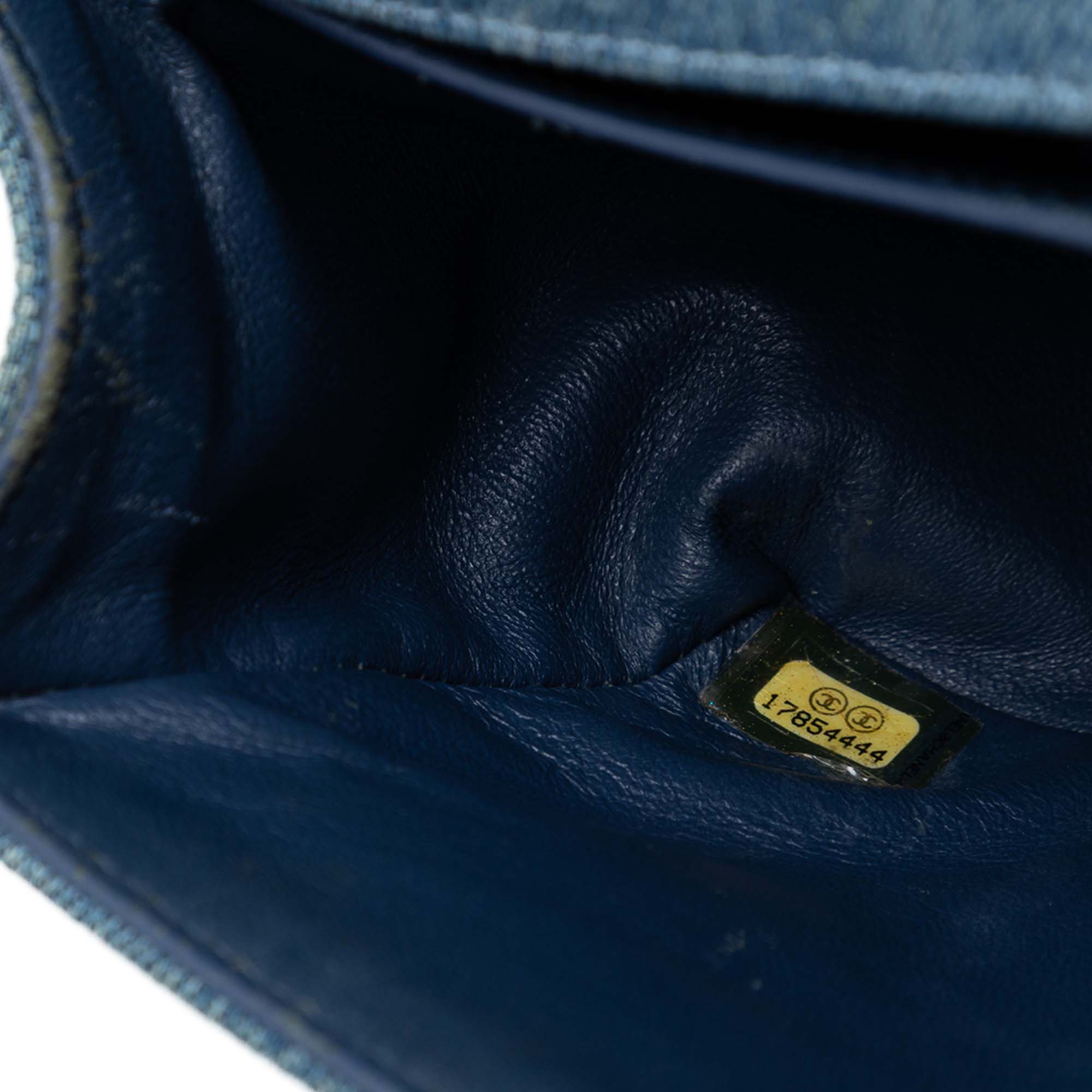 Chanel Old Medium Quilted Denim Boy Flap - image 6