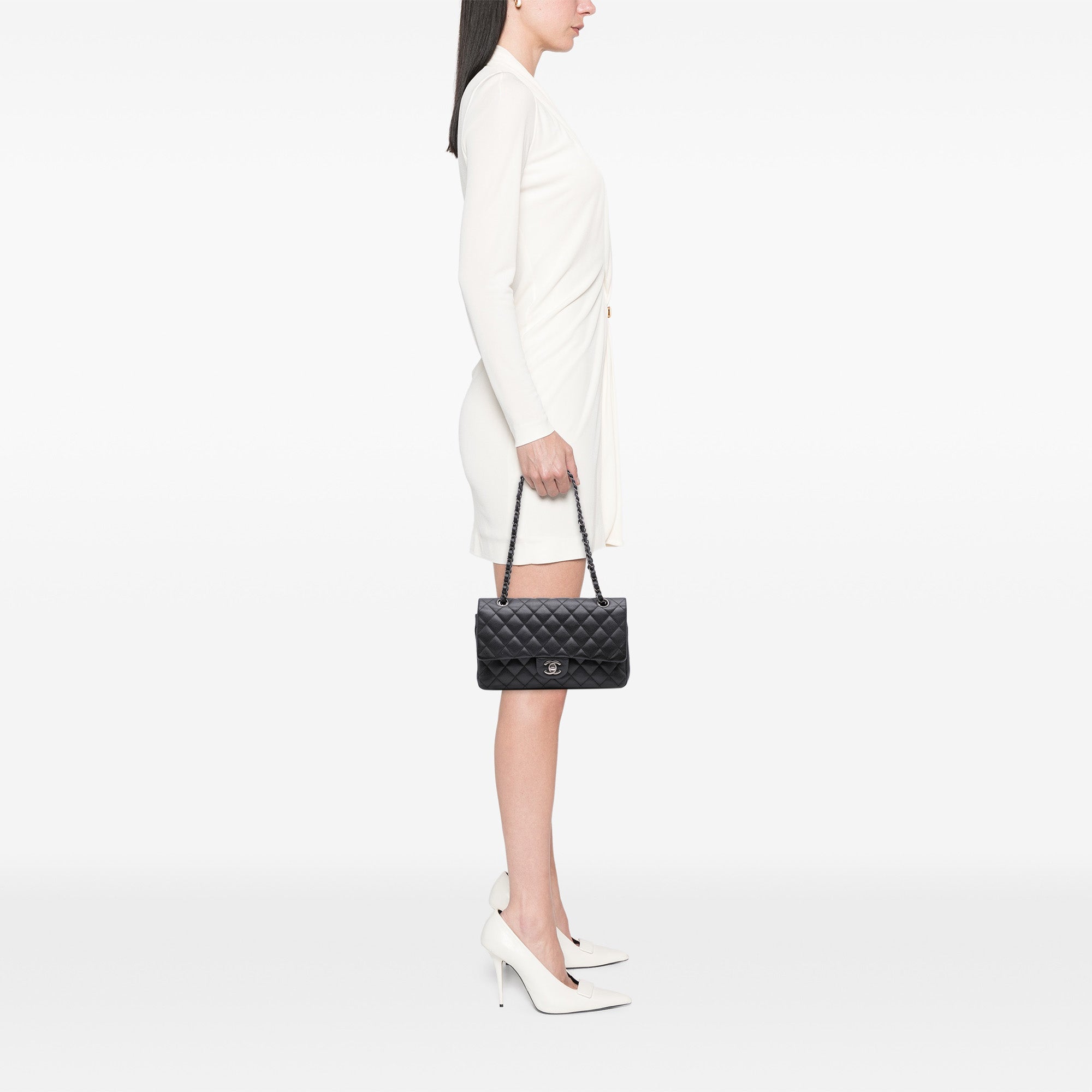 Chanel Medium Classic Caviar Double Flap - image 11