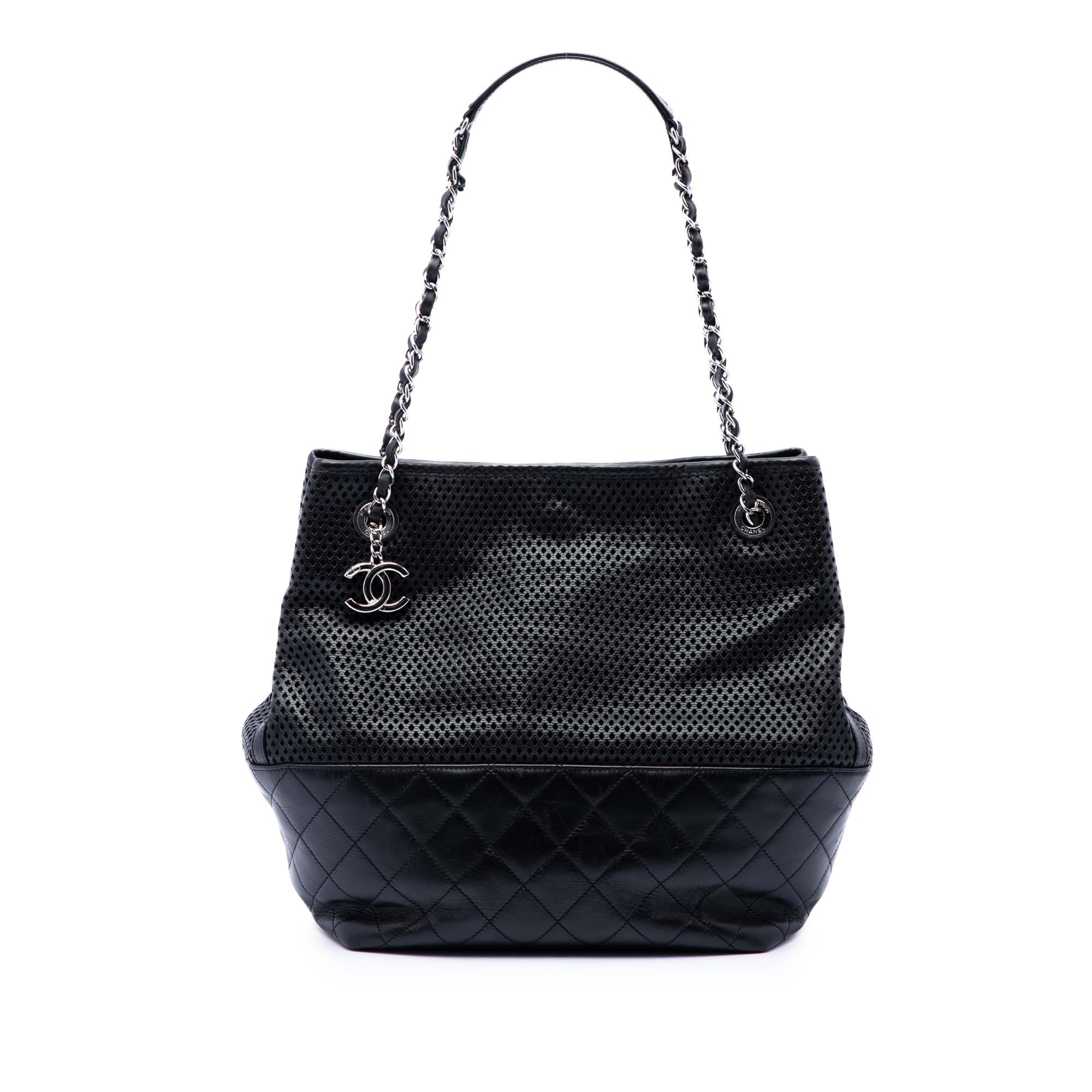 Chanel Perforated Calfskin Up In The Air North South Tote - image 1