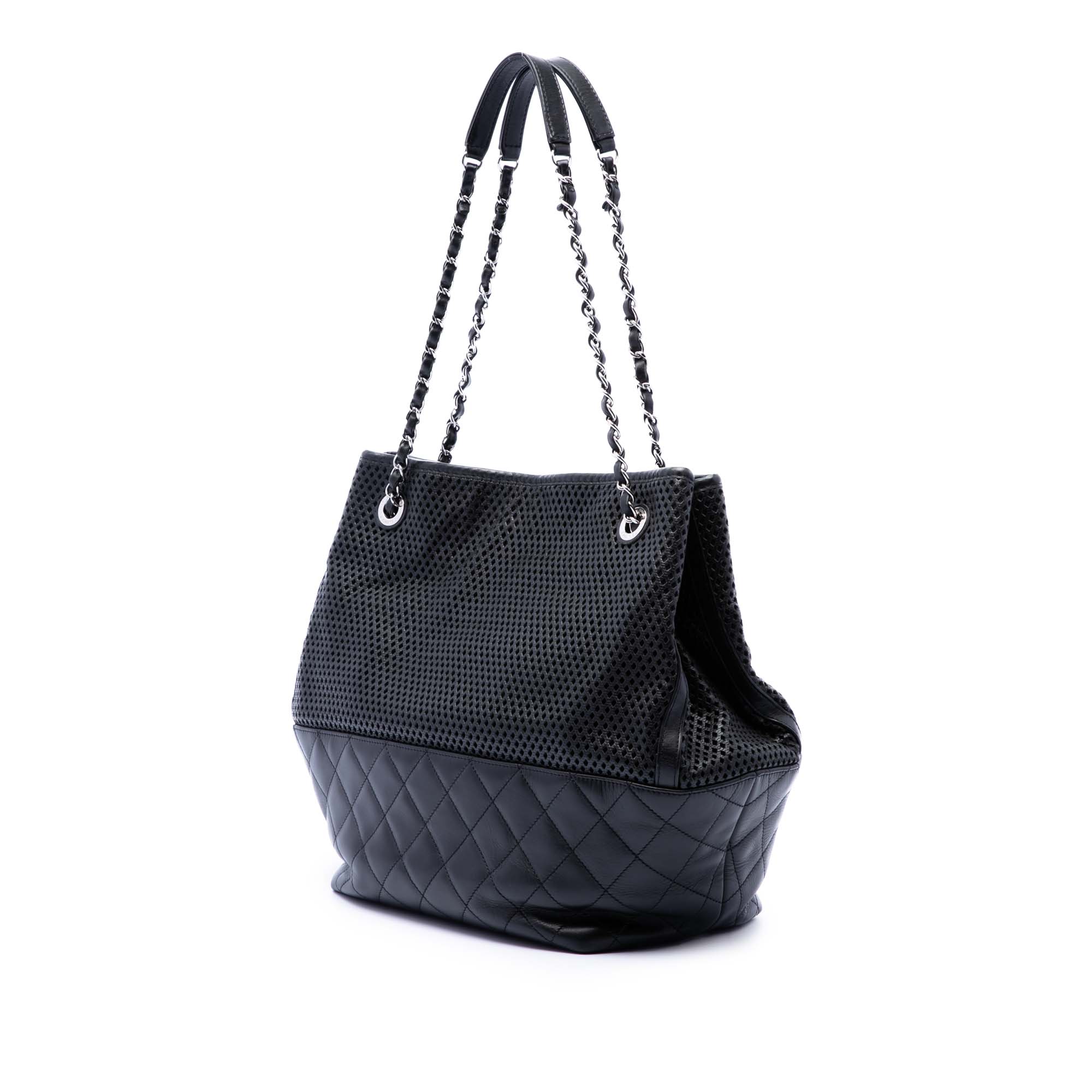 Chanel Perforated Calfskin Up In The Air North South Tote - image 2