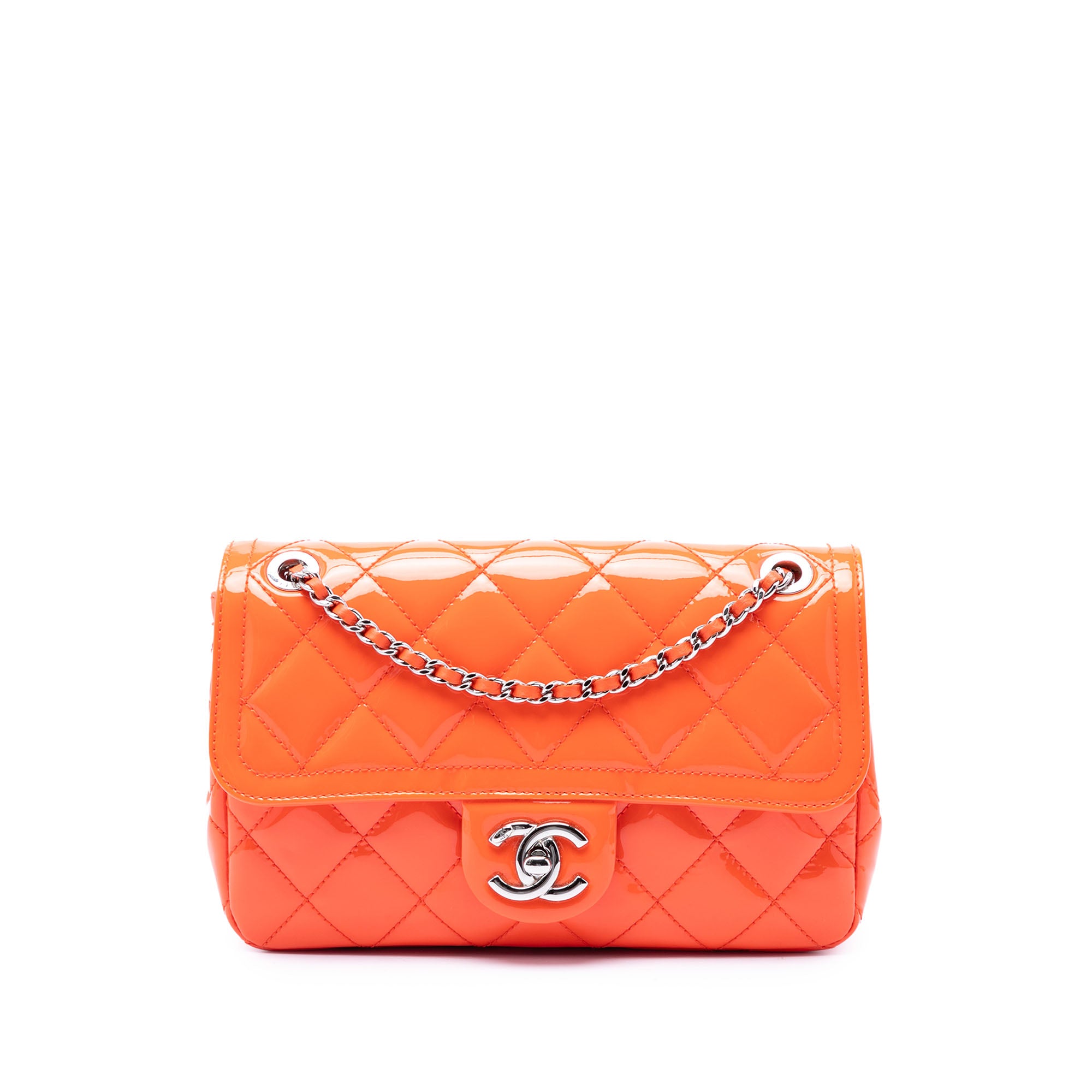 Chanel Small Quilted Patent Coco Shine Flap - image 1