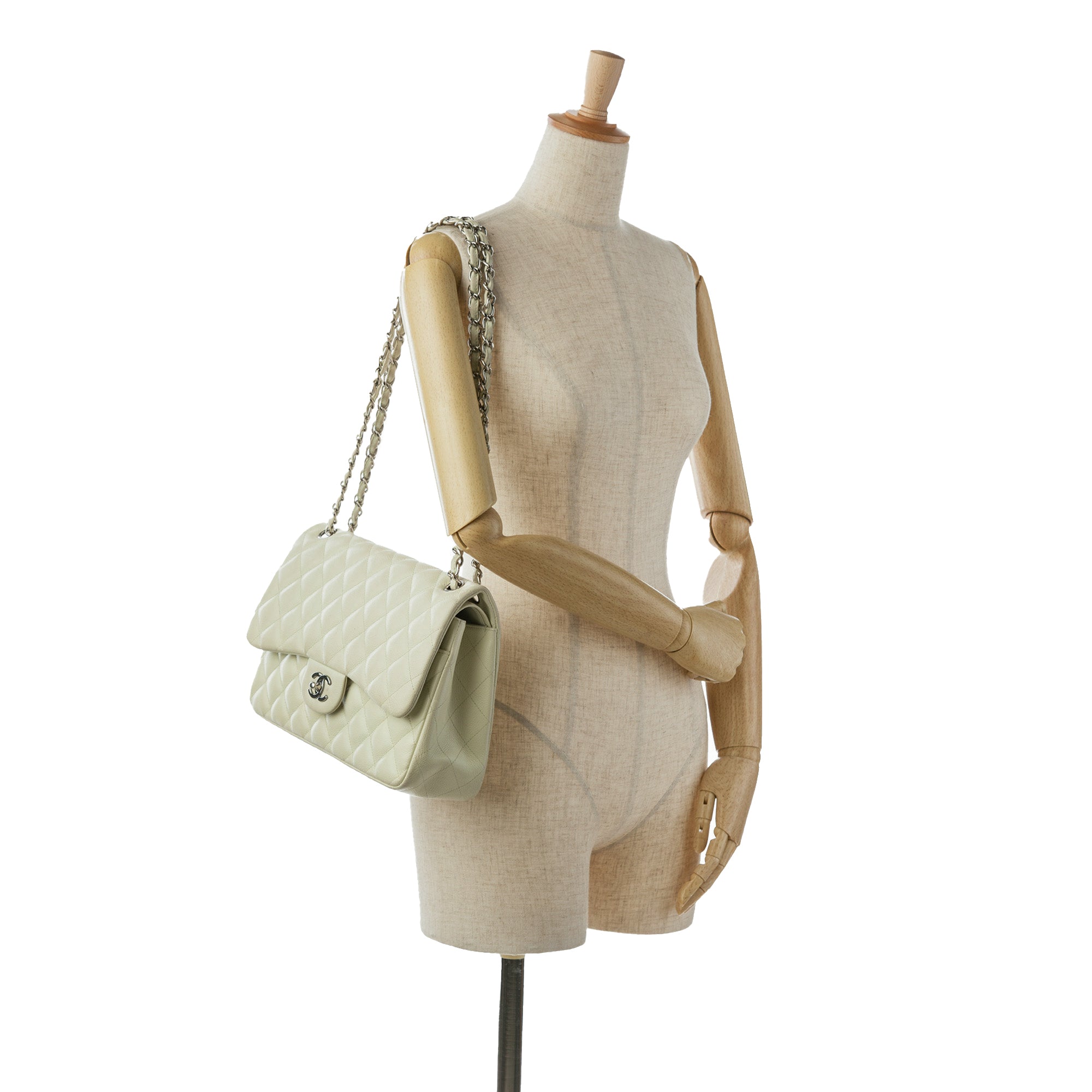 Chanel Jumbo Classic Caviar Double Flap - image 12