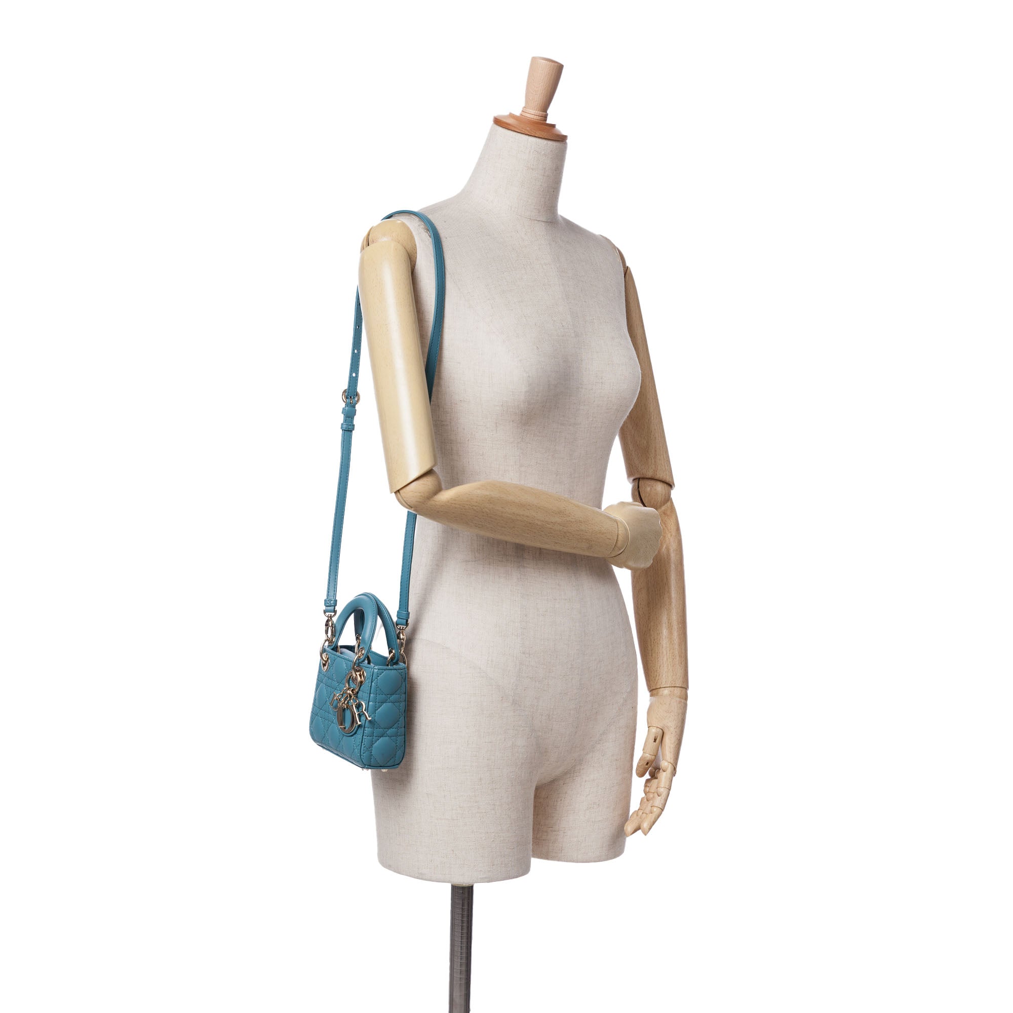 Dior Micro Lambskin Cannage Lady Dior - image 10
