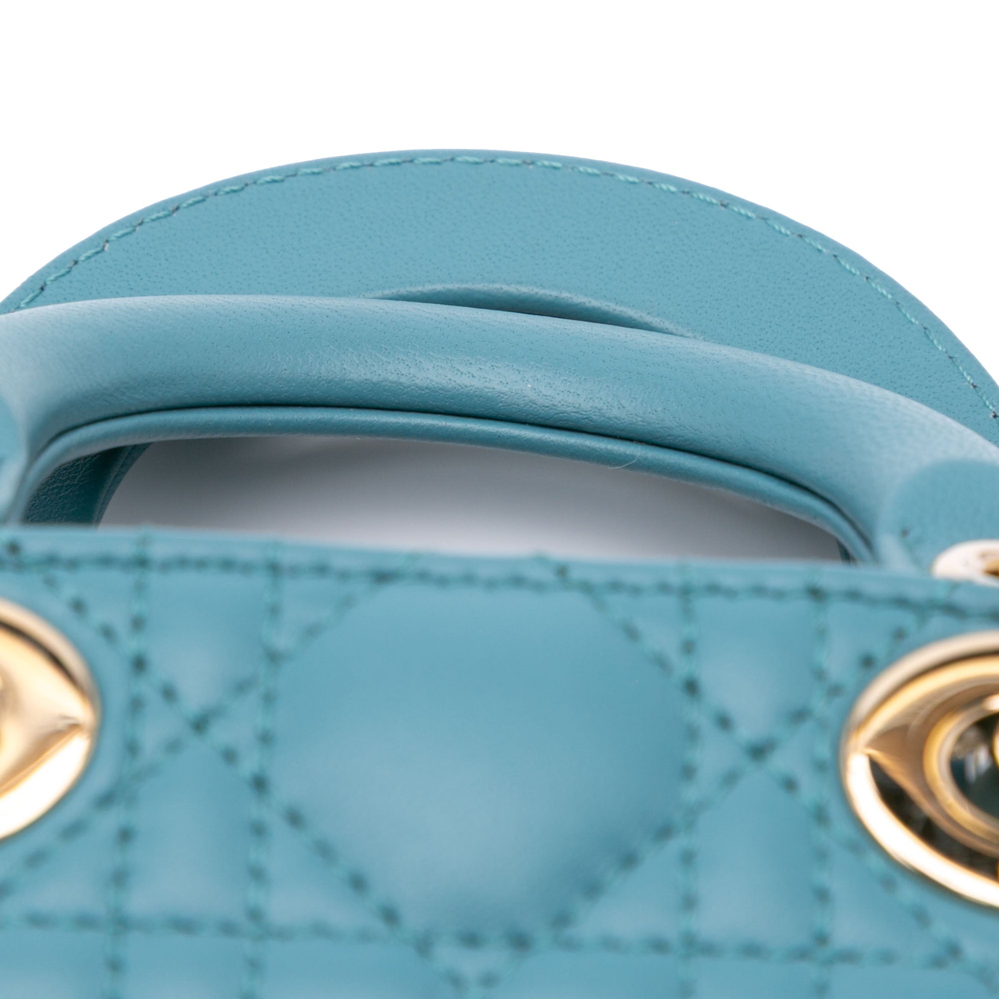 Dior Micro Lambskin Cannage Lady Dior - image 9