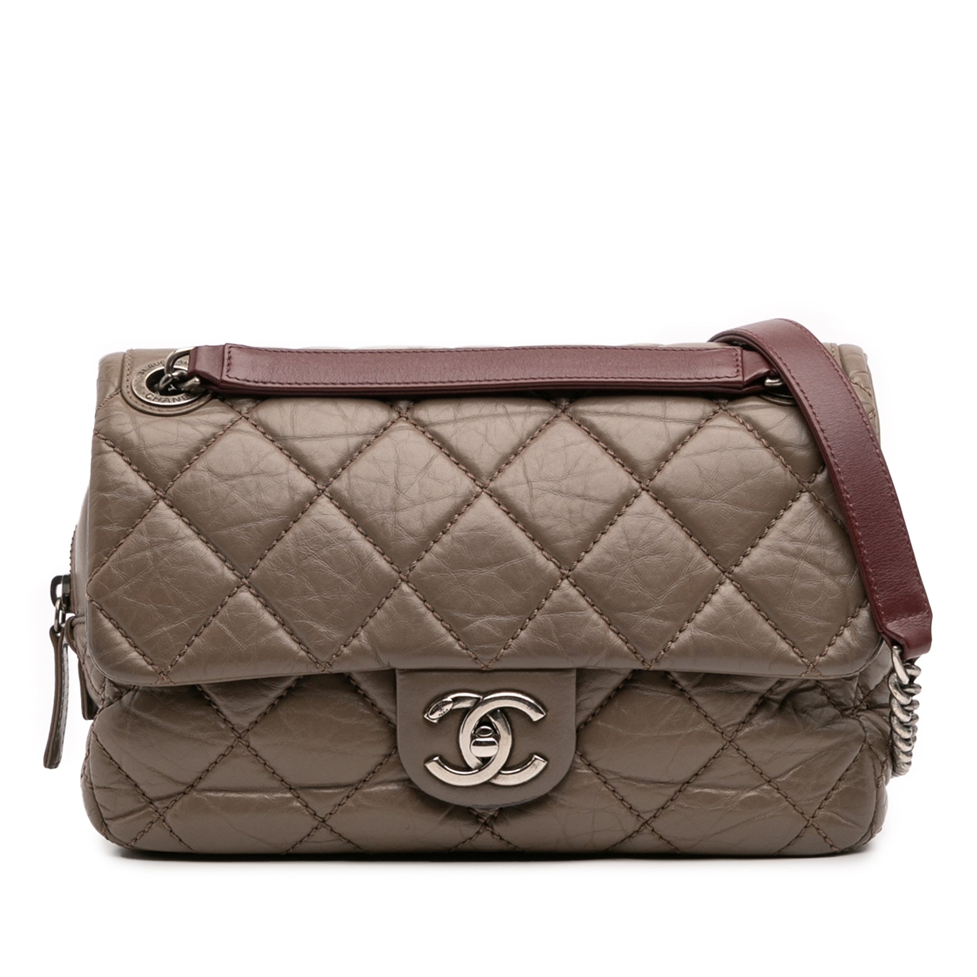 Chanel Medium Quilted Aged Calfskin Portobello Flap - image 1
