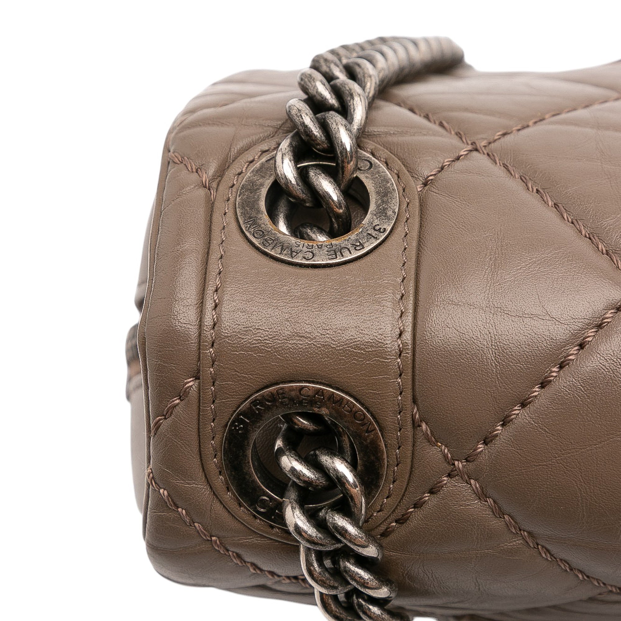 Chanel Medium Quilted Aged Calfskin Portobello Flap - image 12