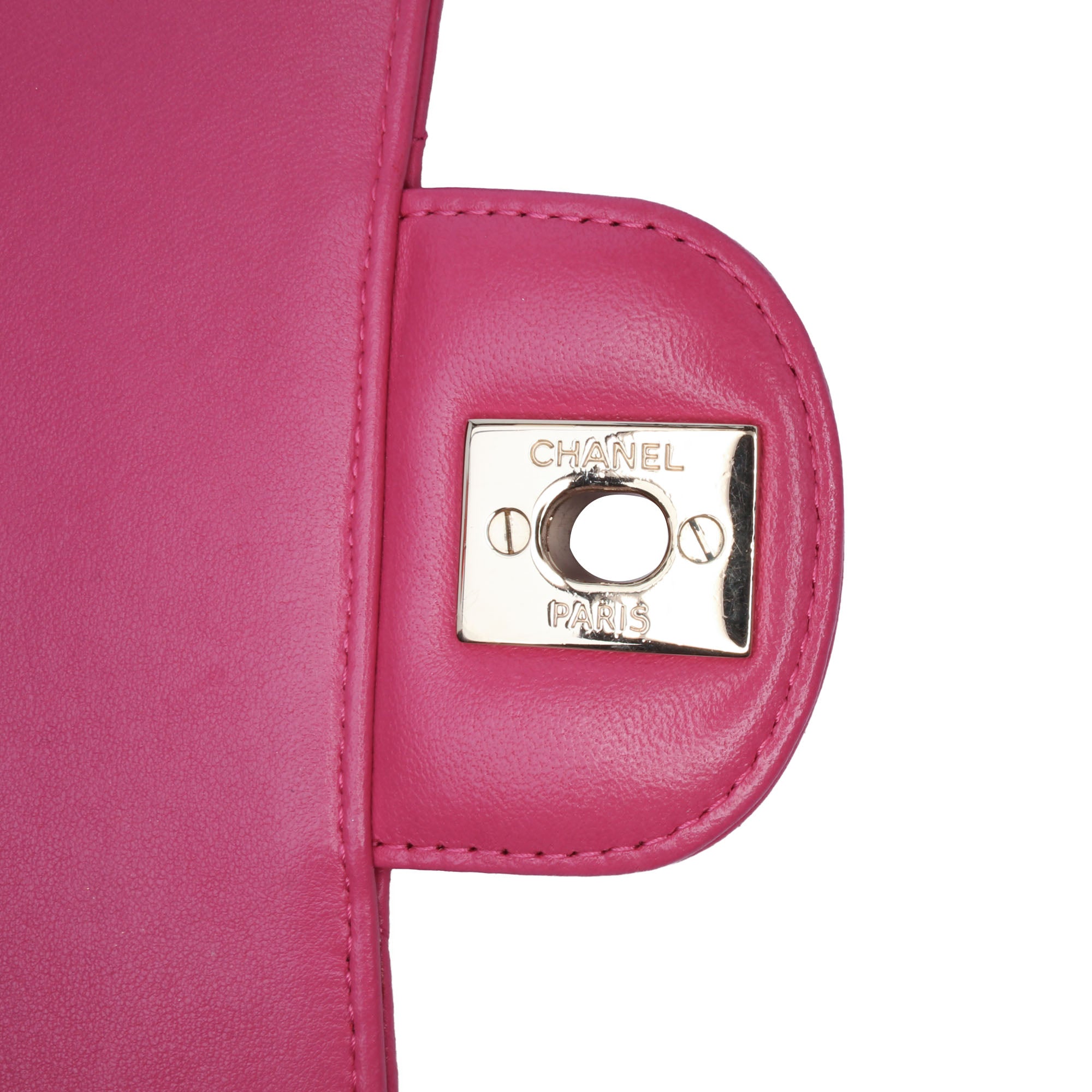 Chanel Mini Square Classic Chevron Lambskin Single Flap - image 8