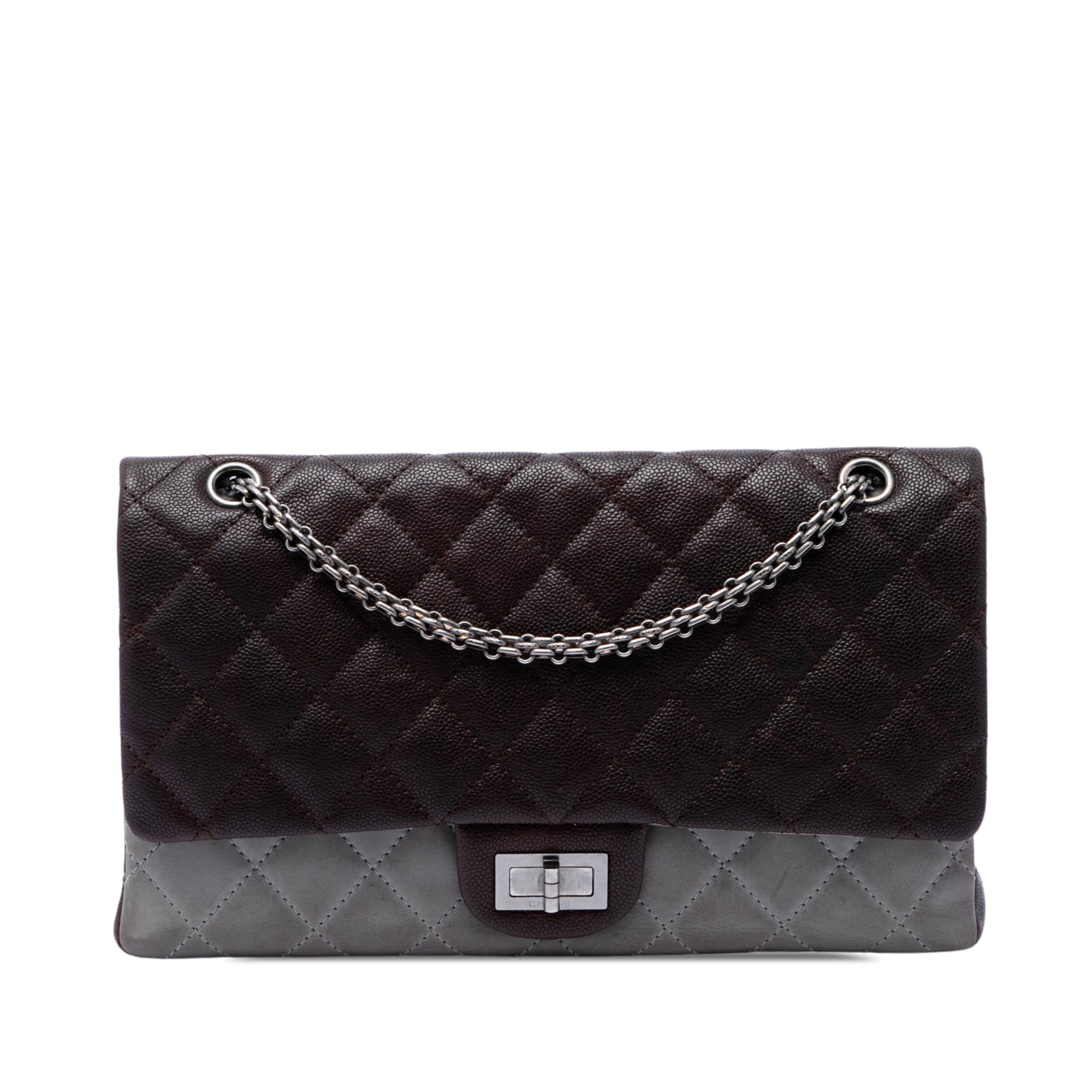 Chanel Bicolor Quilted Caviar and Iridescent Calfskin Reissue 2.55 Double Flap 227 - image 1