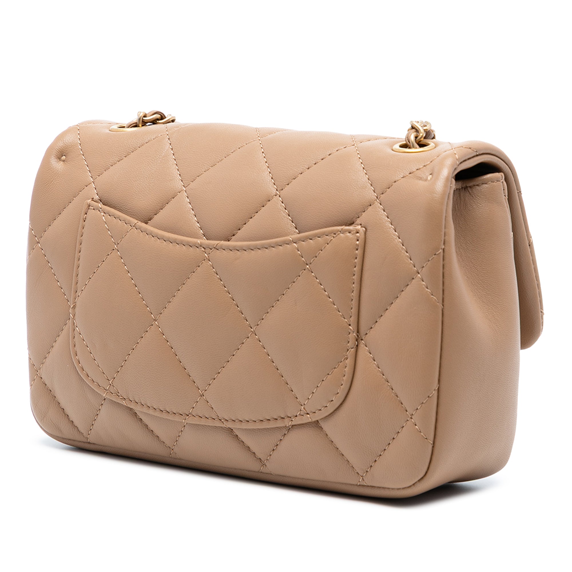 Chanel Mini Rectangular Quilted Lambskin Heart Charms Flap - image 2