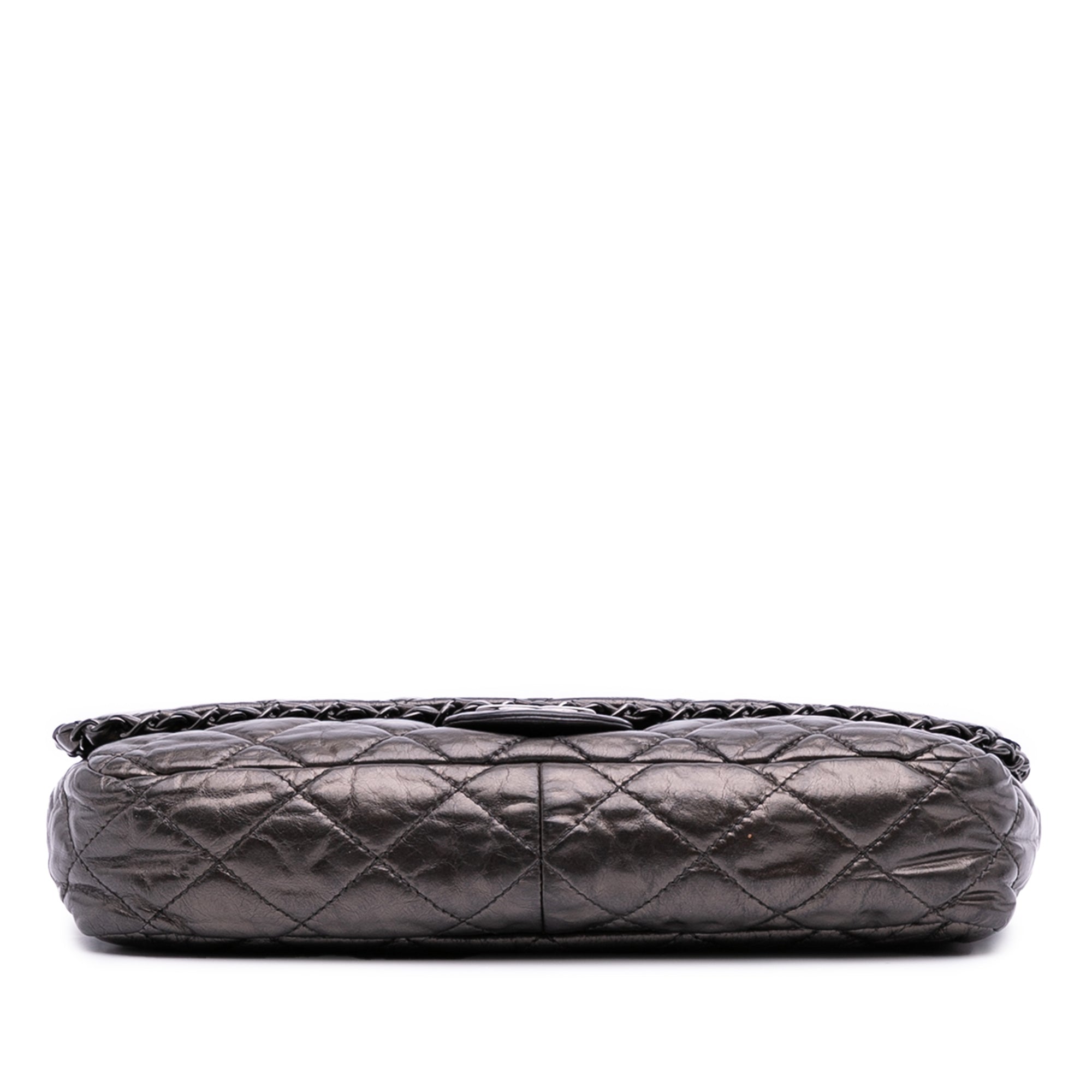 Chanel Medium Quilted Metallic Aged Calfskin Chain Me Flap - image 3
