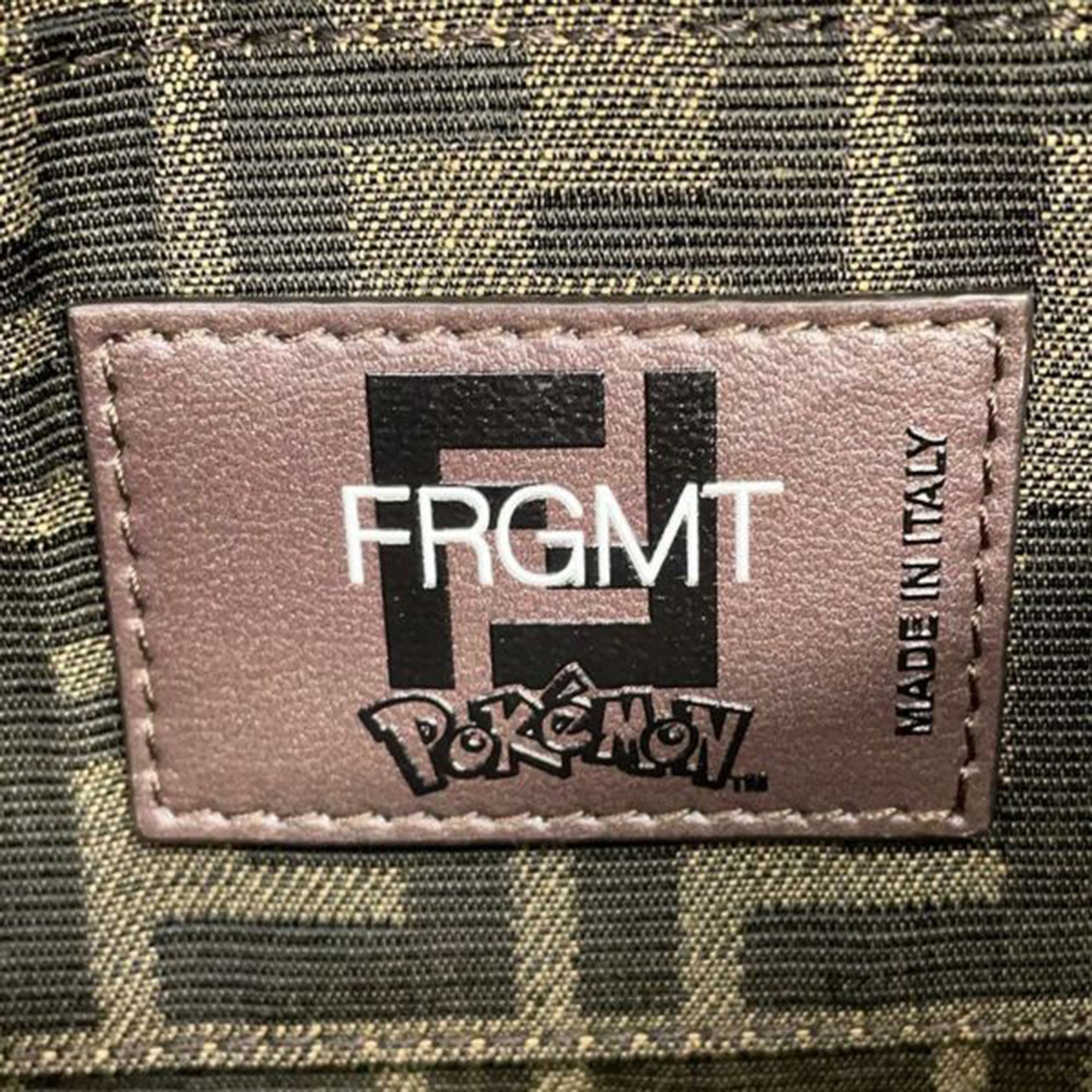 Fendi FRGMT Pokemon Mini Zucca Canvas Baguette Satchel - image 6