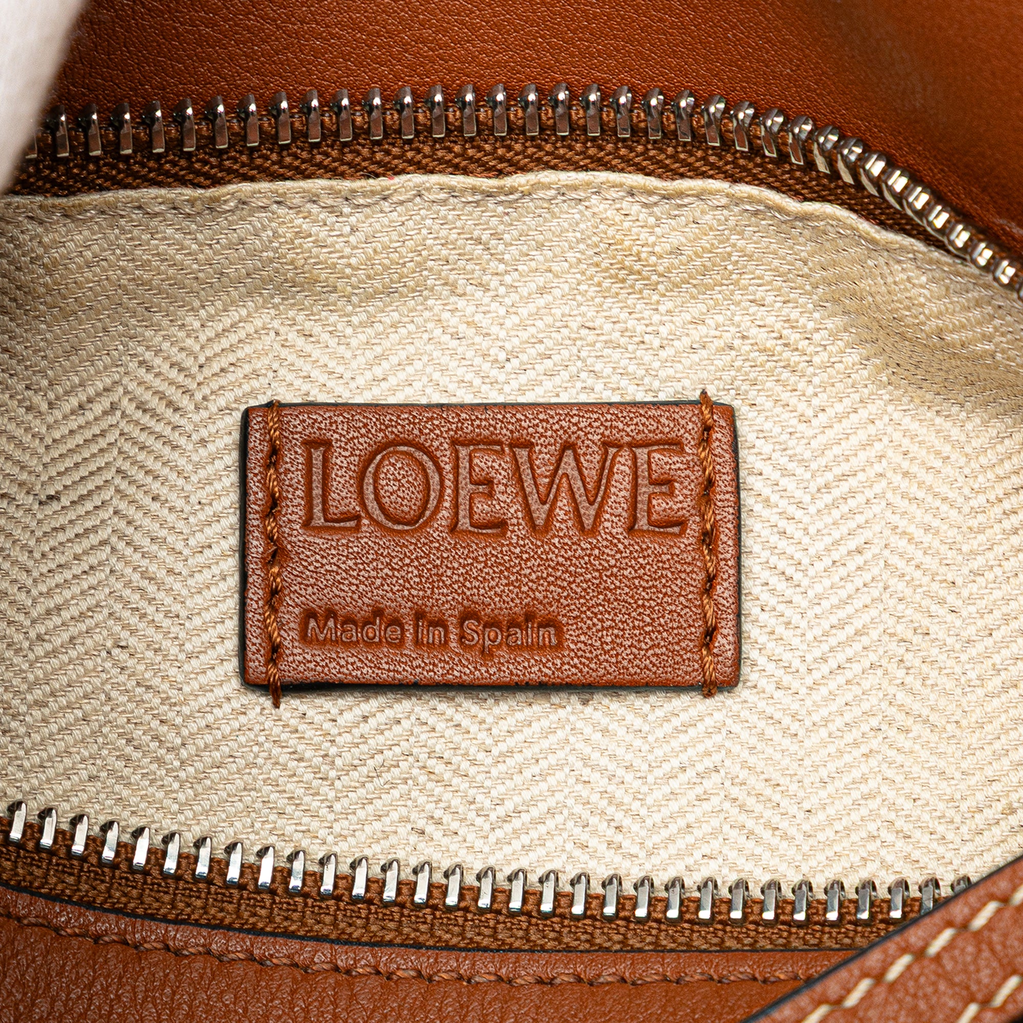 LOEWE Small Woven Calfskin Puzzle Satchel - image 5