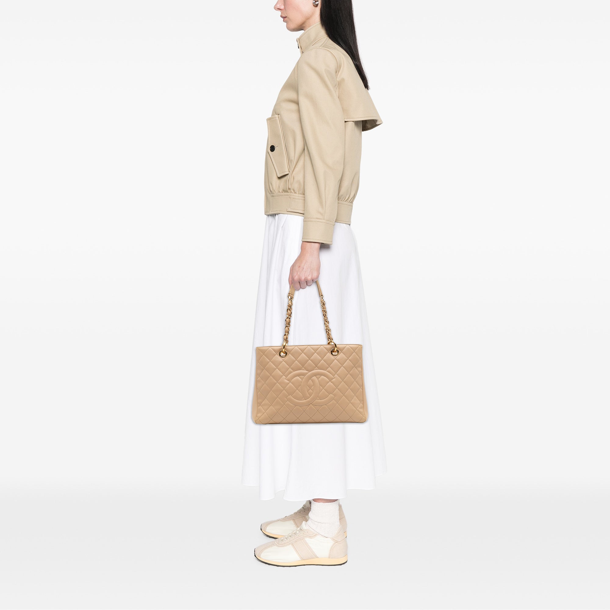 Chanel Caviar Grand Shopping Tote - image 9