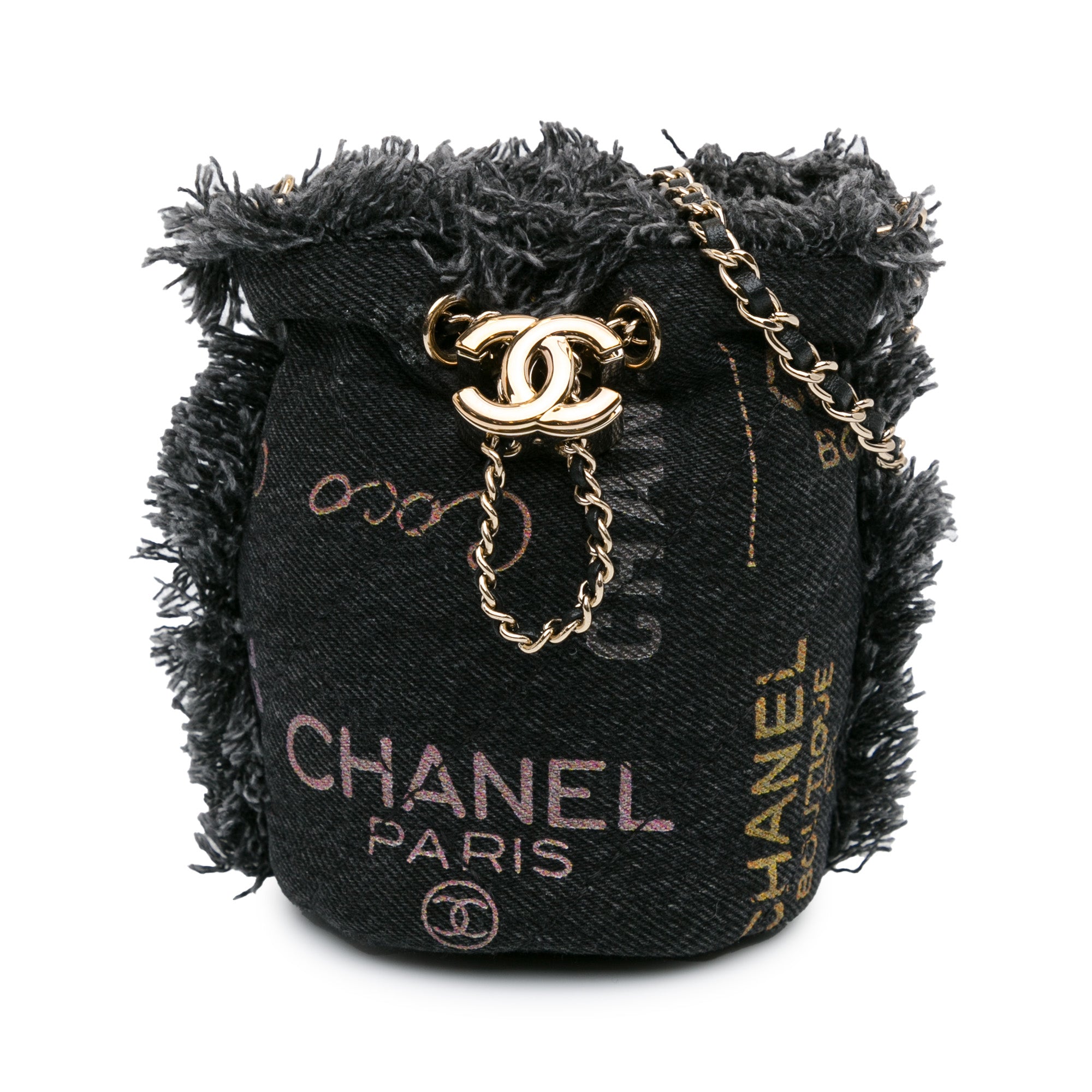 Chanel Mini Denim Mood Bucket with Chain - image 1