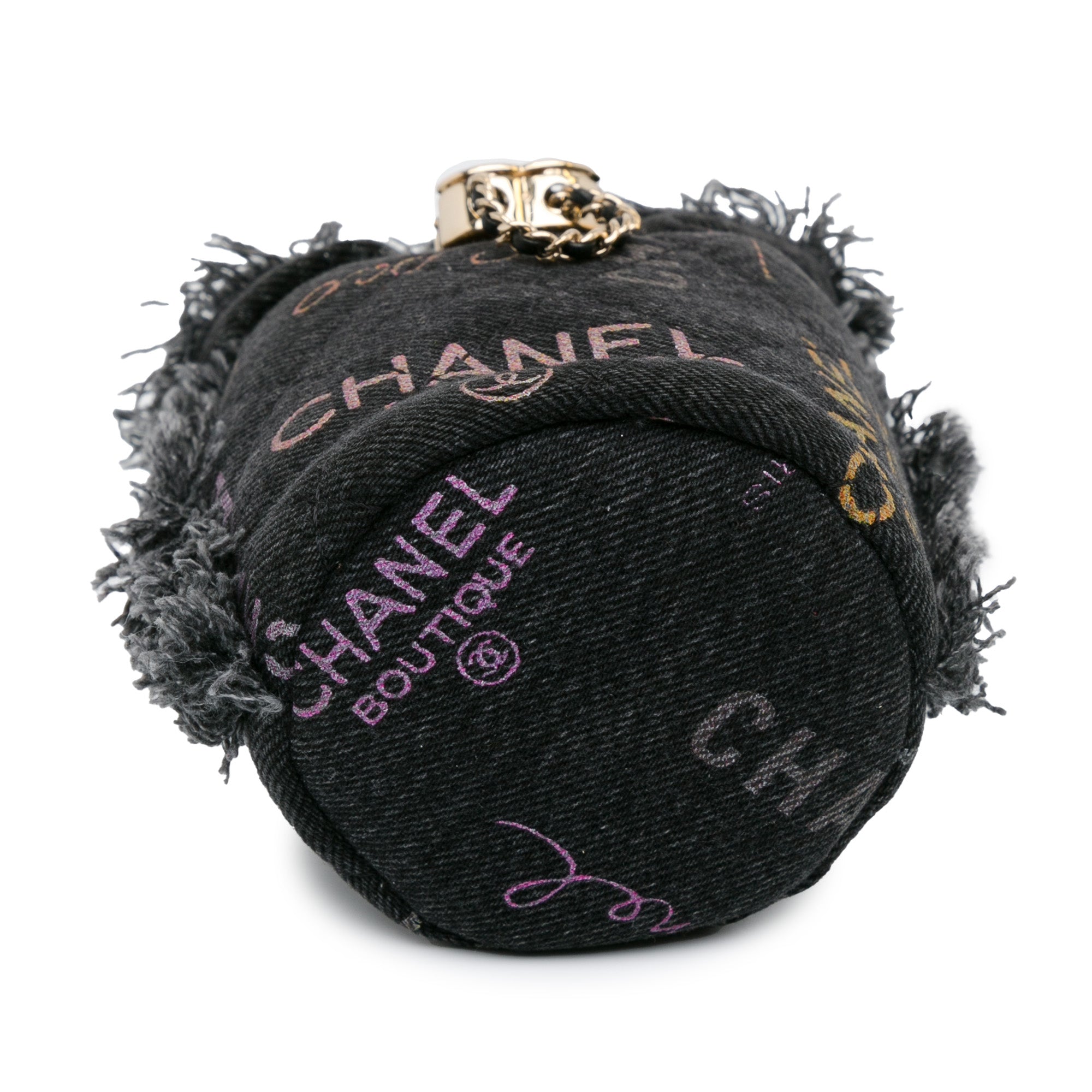 Chanel Mini Denim Mood Bucket with Chain - image 4