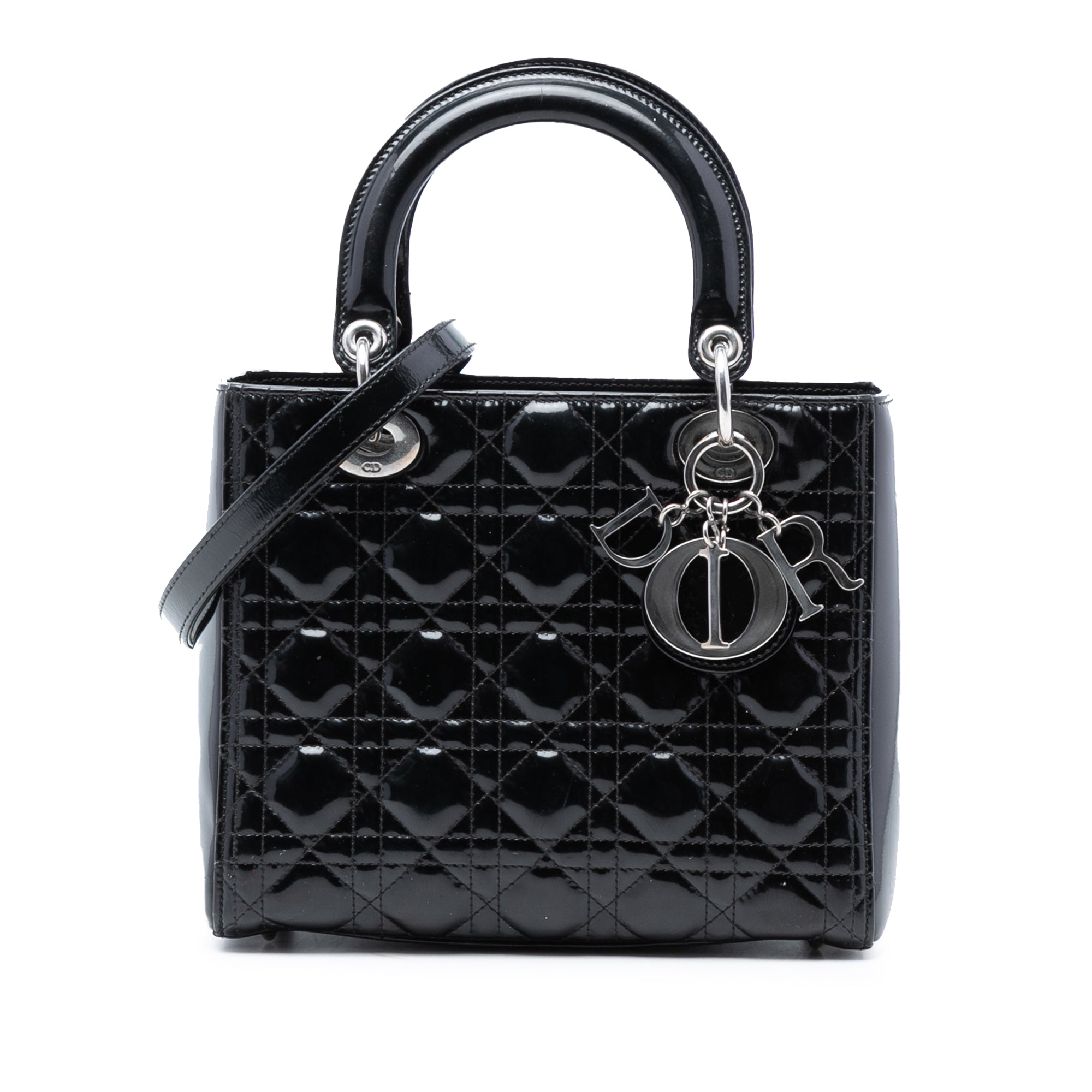 Dior Medium Patent Cannage Lady Dior - image 1