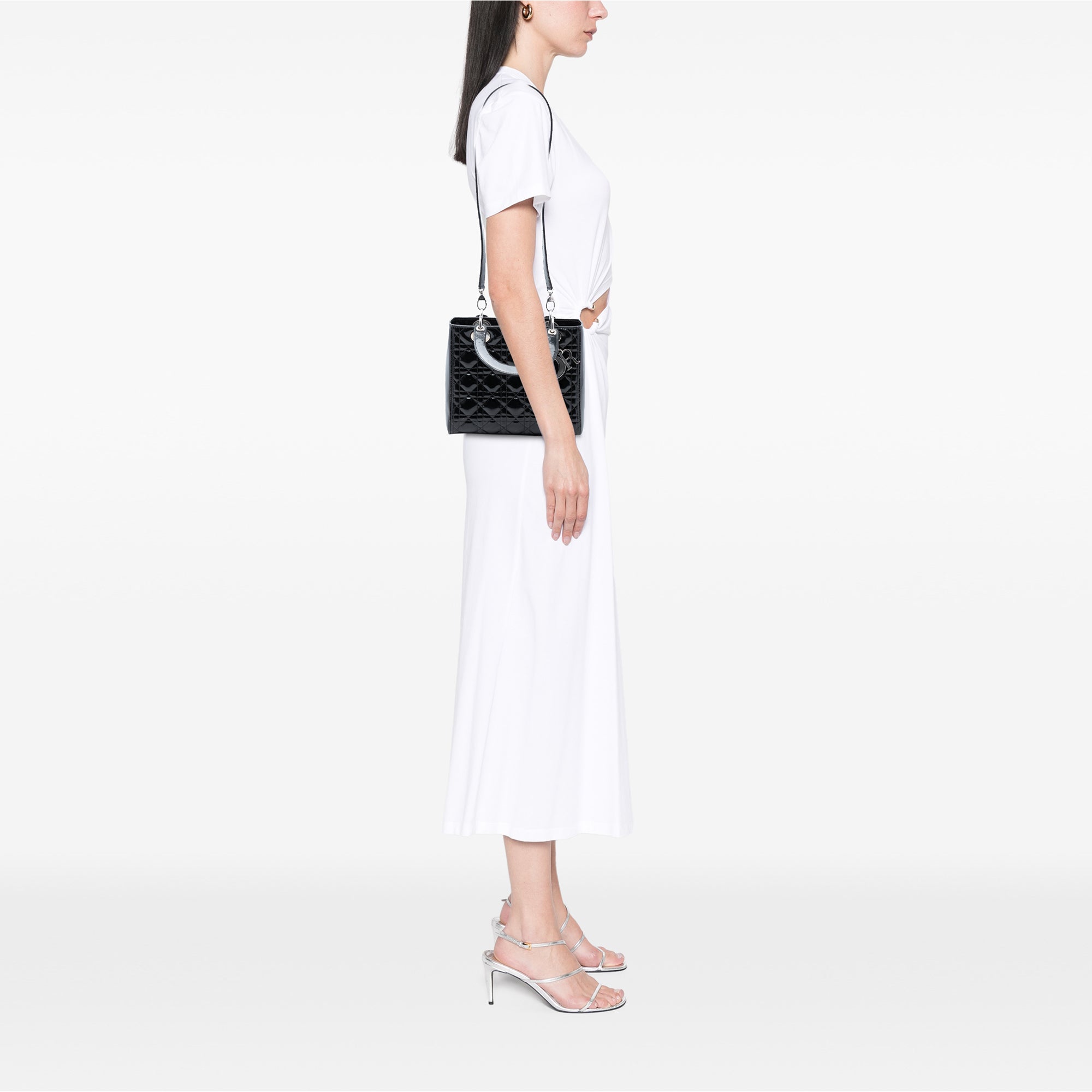 Dior Medium Patent Cannage Lady Dior - image 7