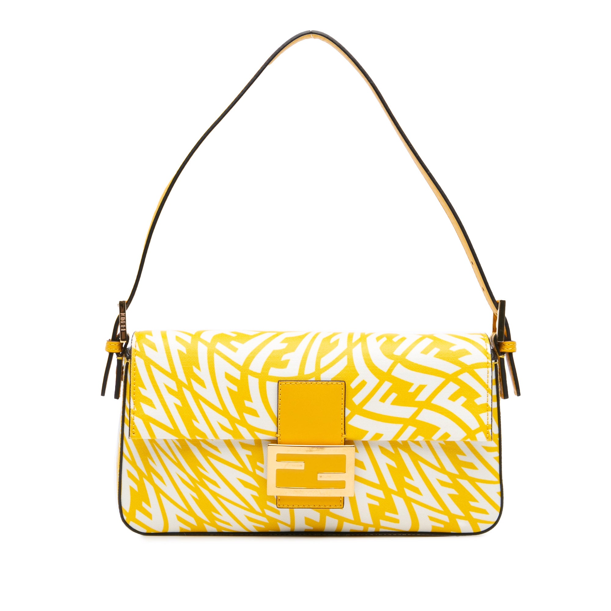 Fendi Sarah Coleman Zucca Coated Canvas 1997 Vertigo Baguette - image 1