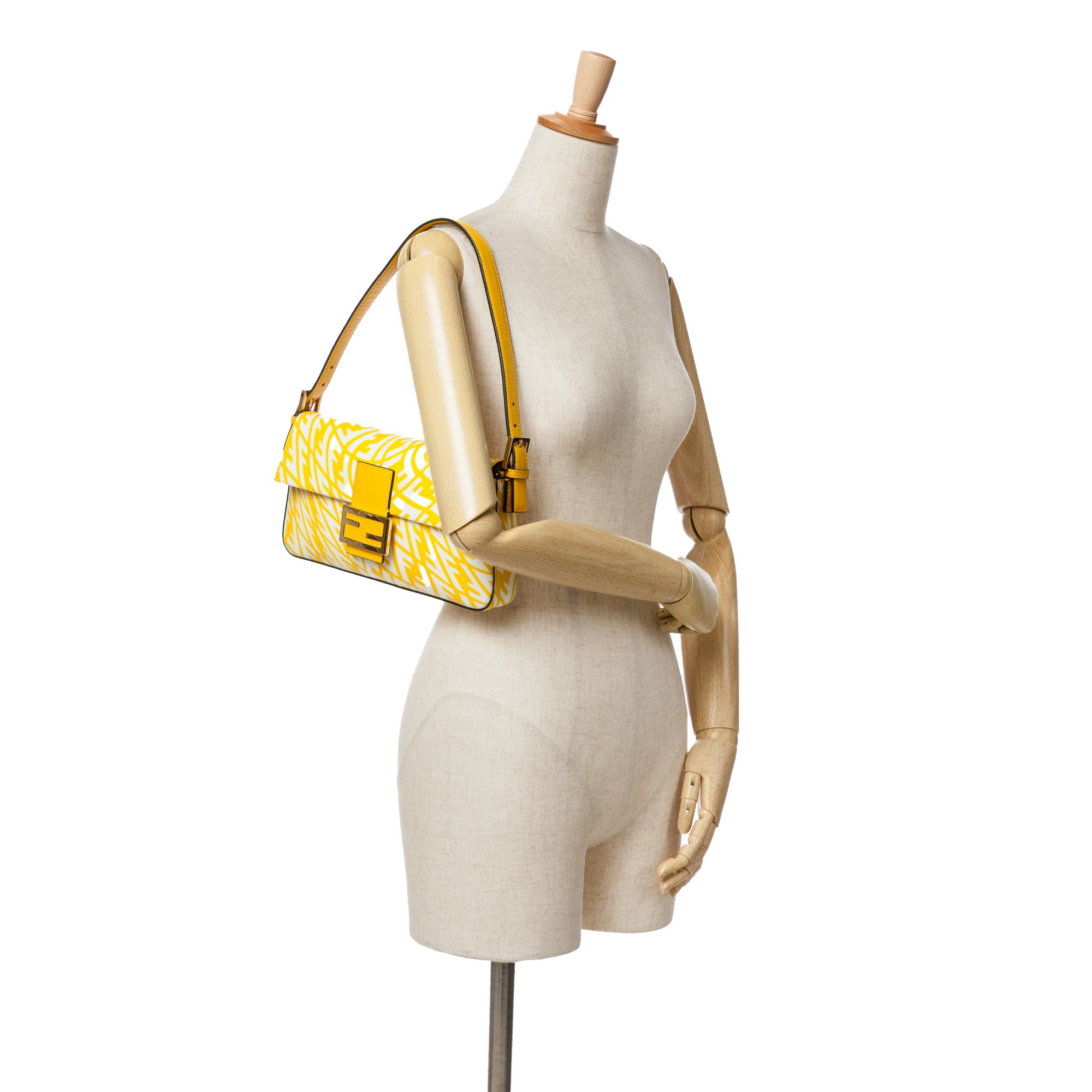 Fendi Sarah Coleman Zucca Coated Canvas 1997 Vertigo Baguette - image 8
