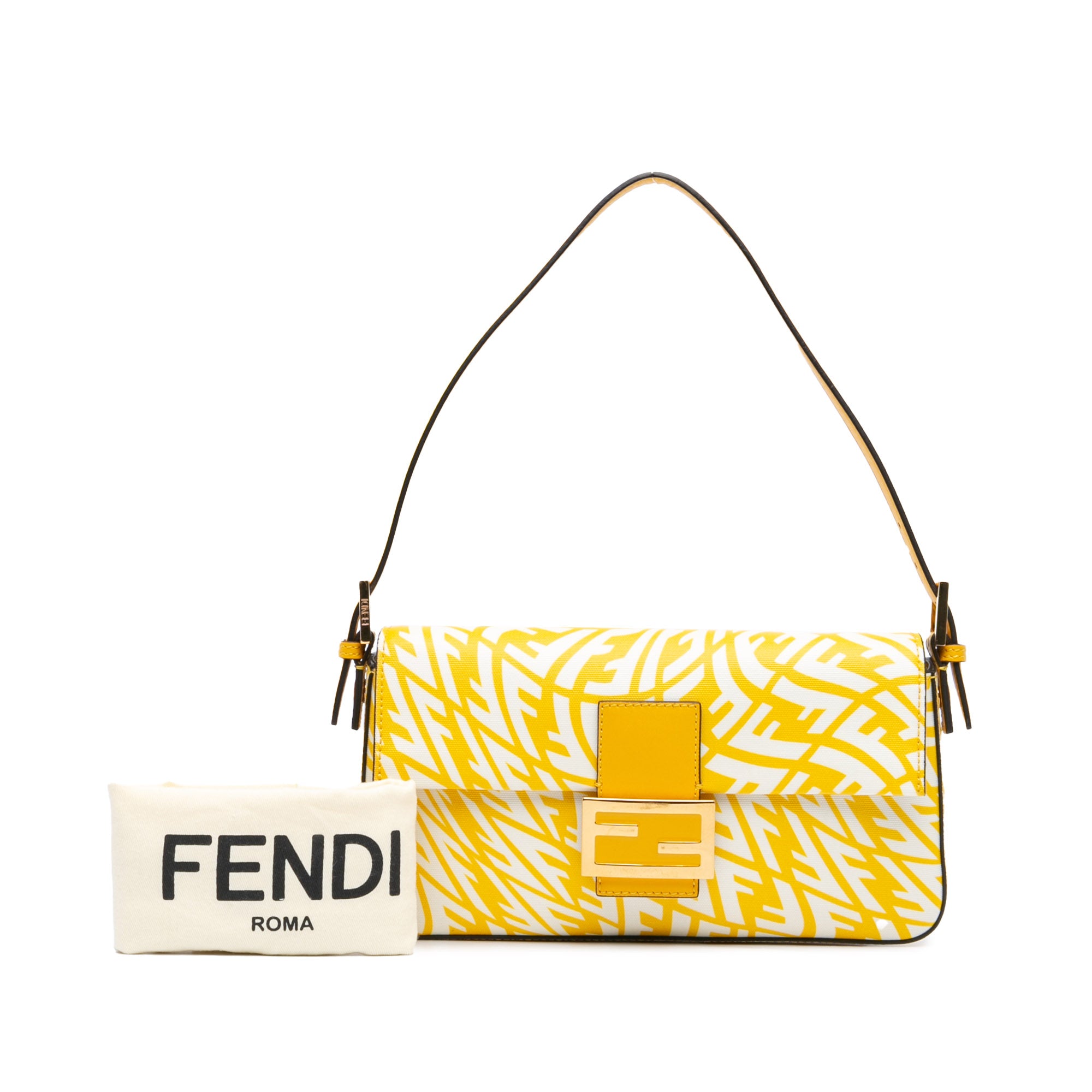 Fendi Sarah Coleman Zucca Coated Canvas 1997 Vertigo Baguette - image 9