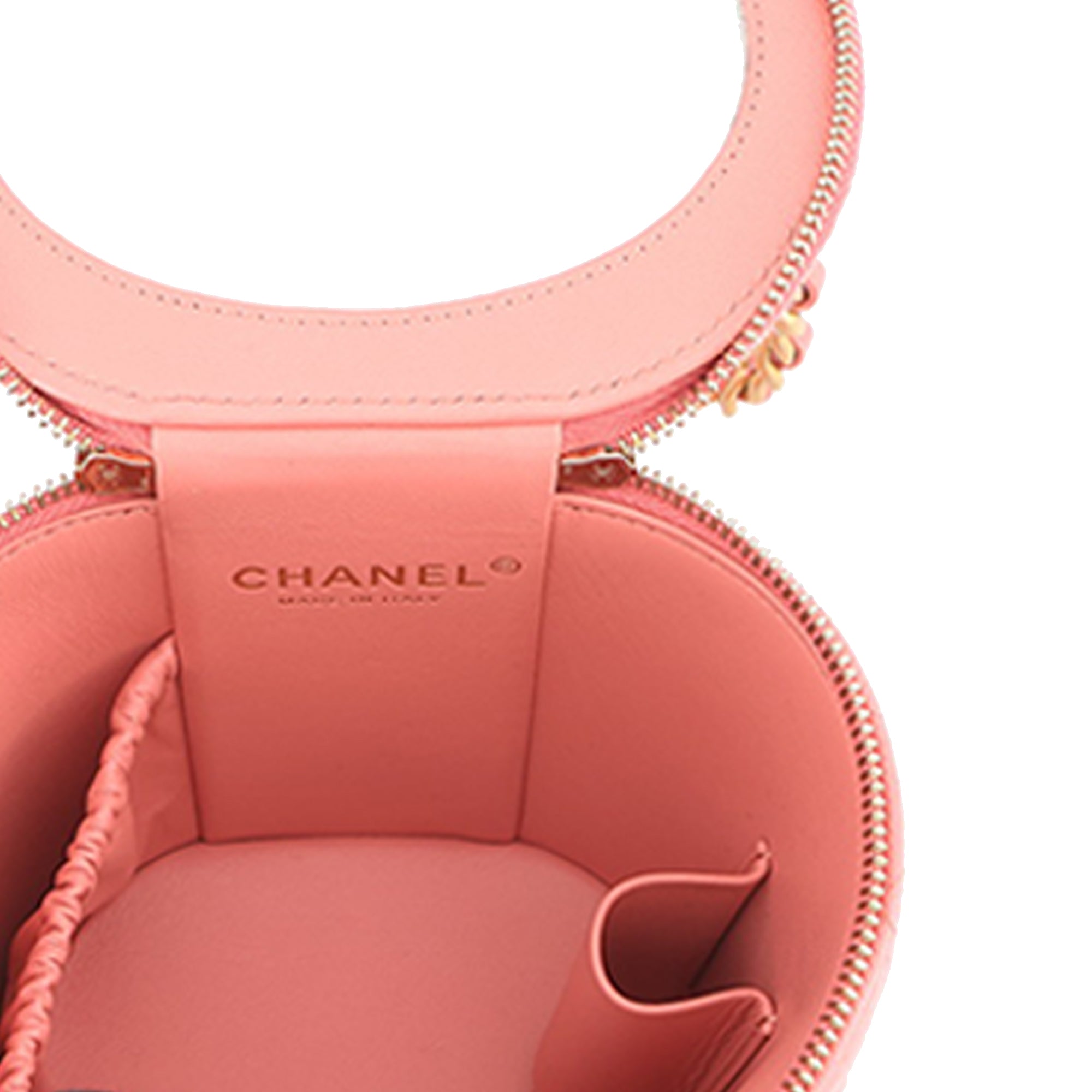 Chanel Quilted Lambskin Afternoon Tea Vanity Case with Chain - image 4