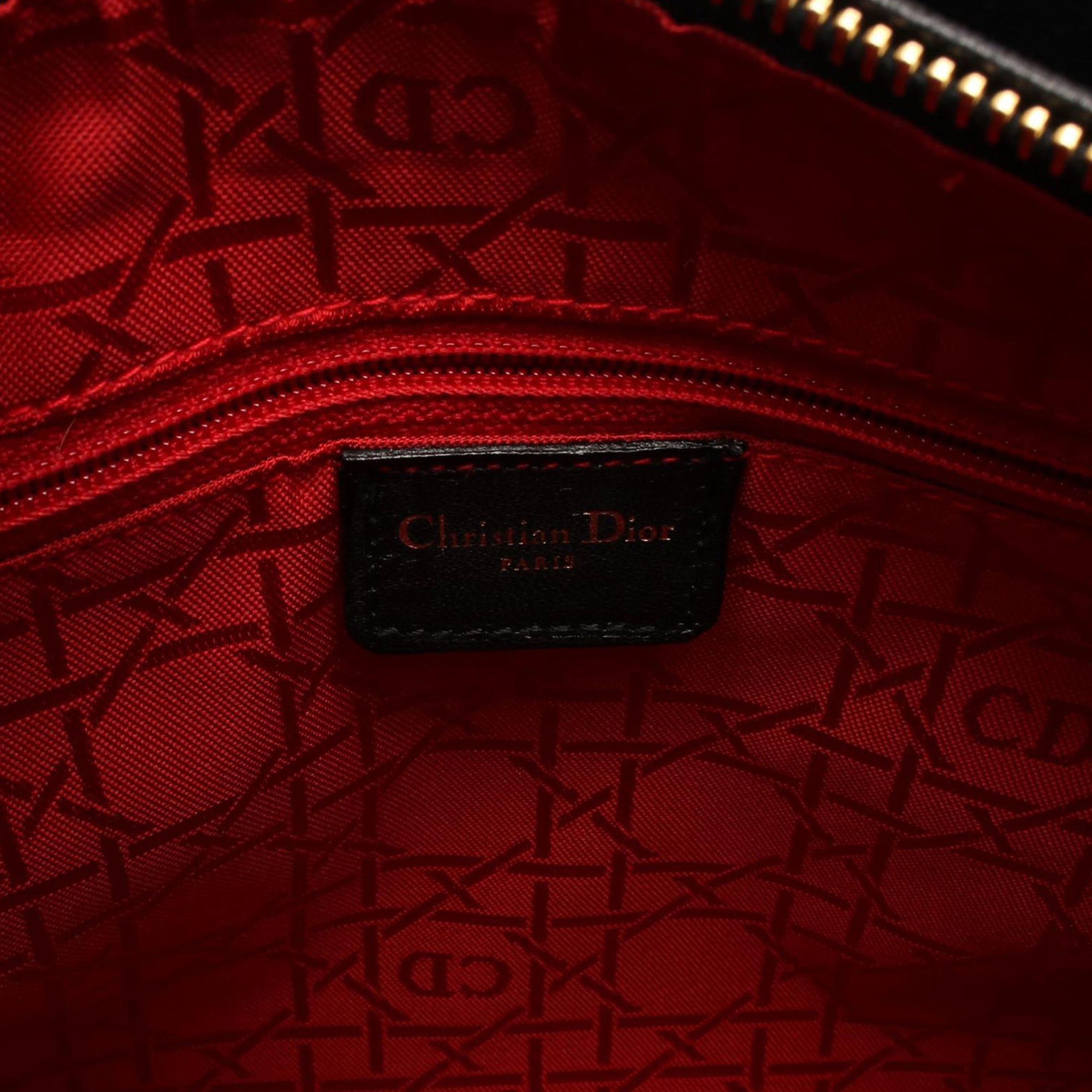 Dior Medium Lambskin Cannage Lady Dior - image 4