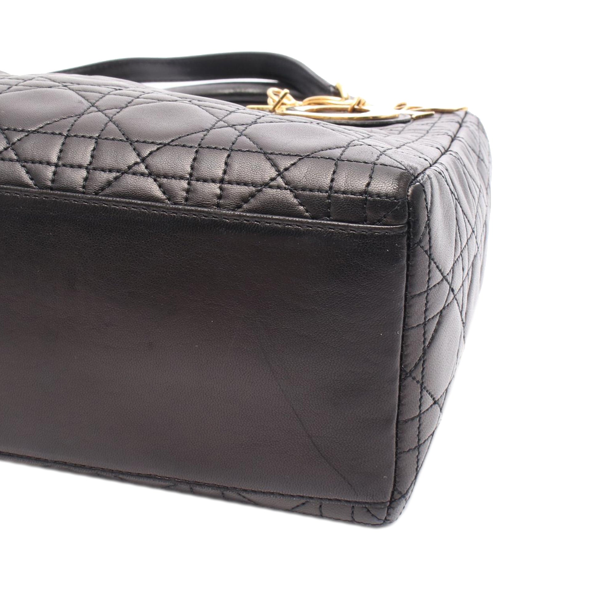 Dior Medium Lambskin Cannage Lady Dior - image 6