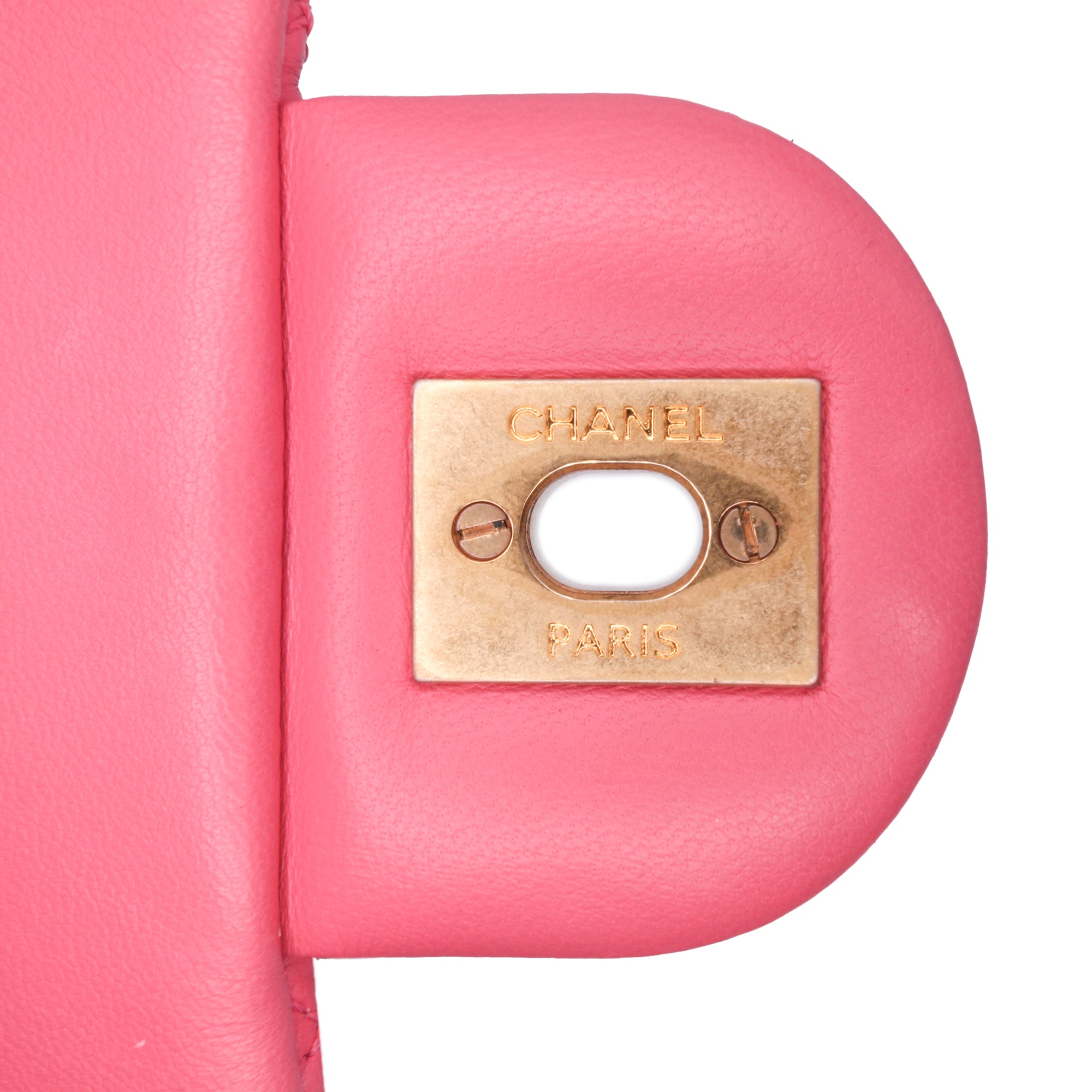 Chanel Mini Square Classic Lambskin Pearl Crush Single Flap - image 7
