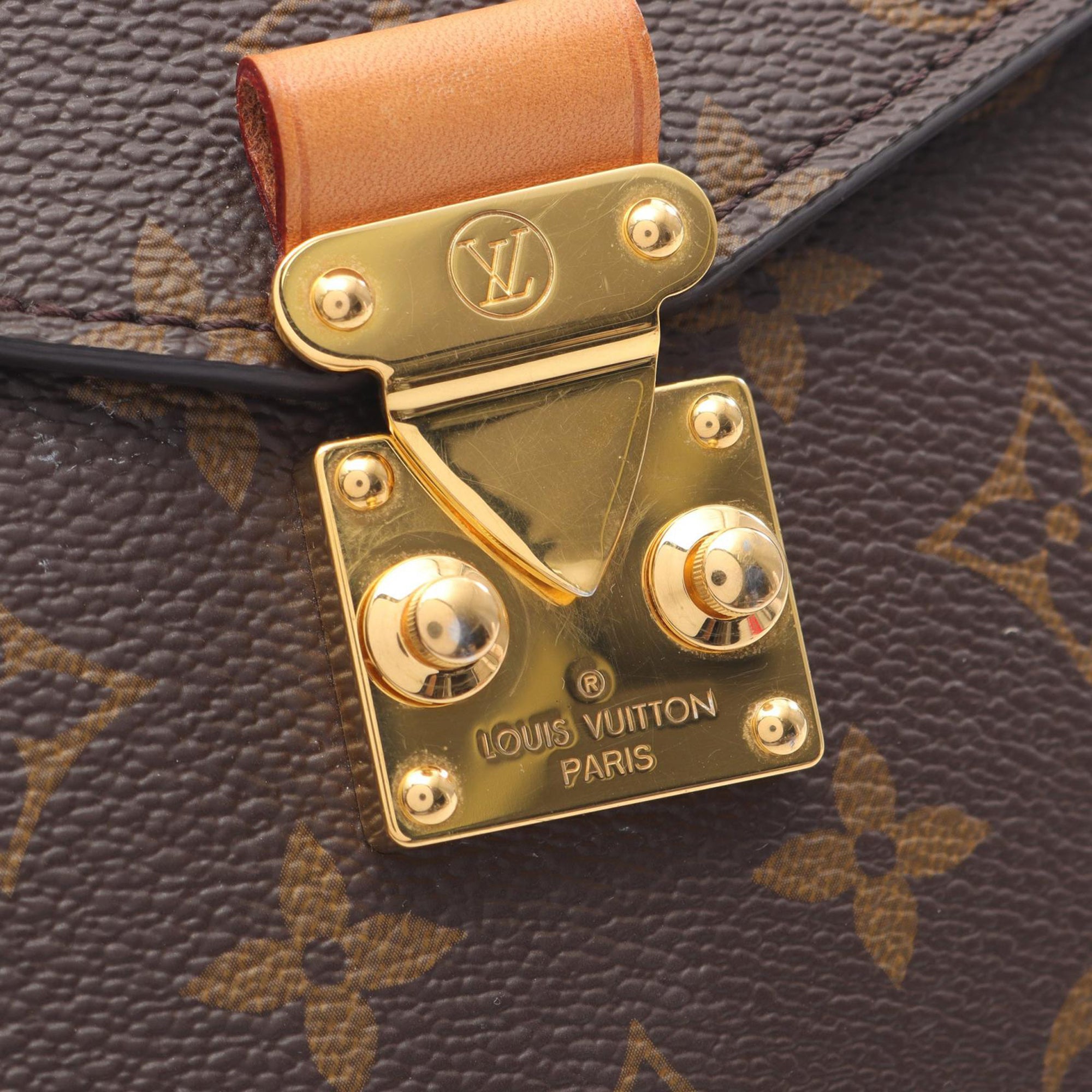 Louis Vuitton LOUIS VUITTON Pochette Metis MM Handbag M44875 Monogram PVC coated canvas leather Brown Used Women - image 6