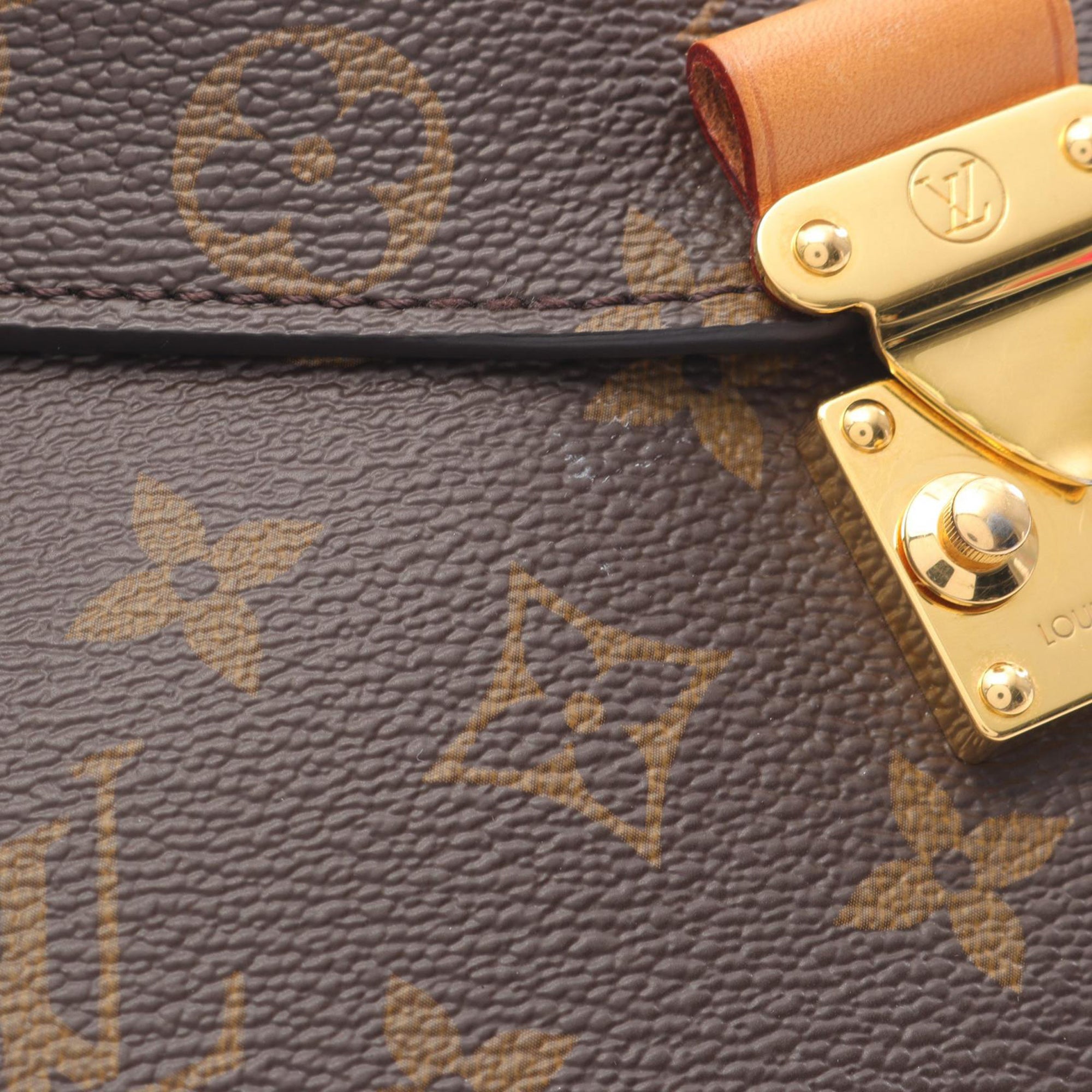 Louis Vuitton LOUIS VUITTON Pochette Metis MM Handbag M44875 Monogram PVC coated canvas leather Brown Used Women - image 7