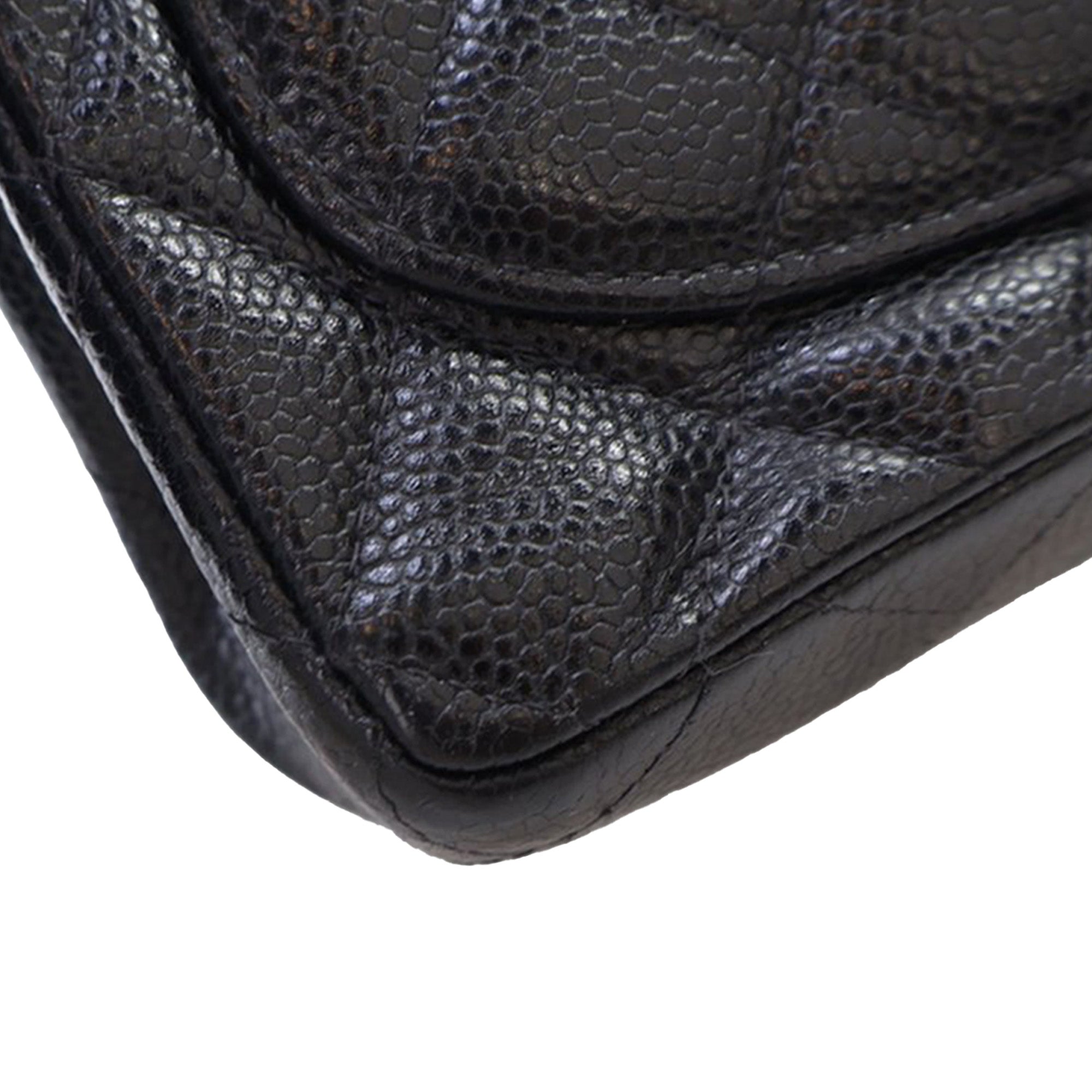 Chanel Mini Square Caviar Single Flap - image 10
