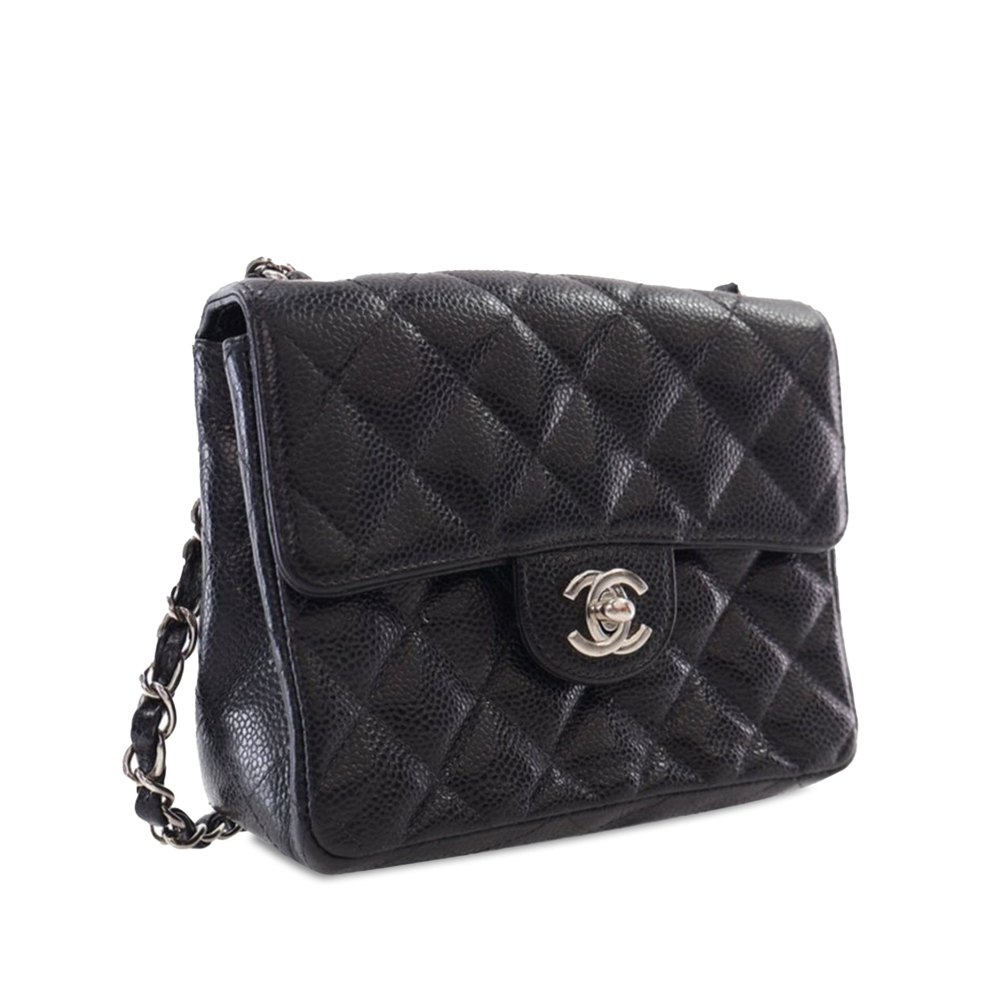 Chanel Mini Square Caviar Single Flap - image 2