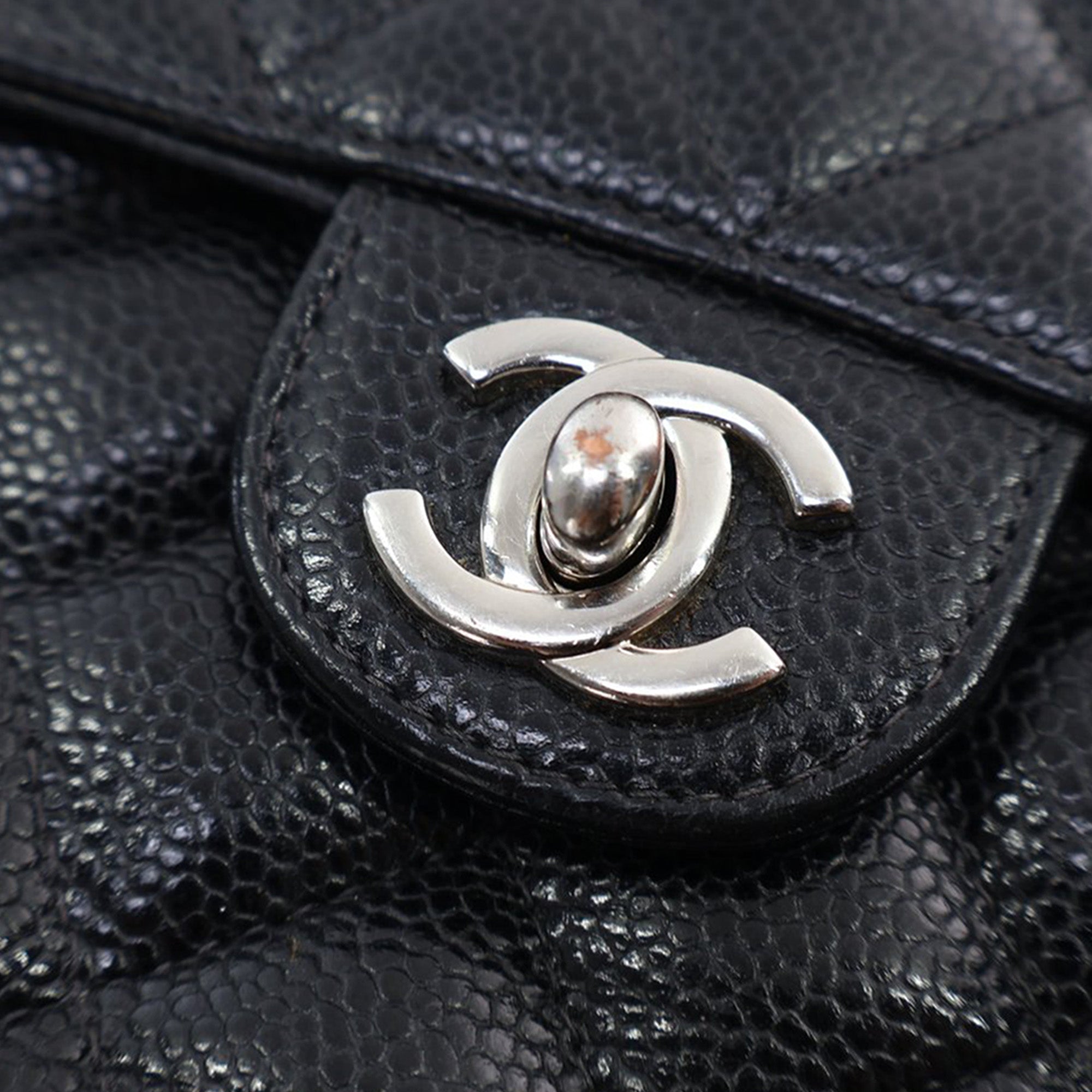 Chanel Mini Square Caviar Single Flap - image 4