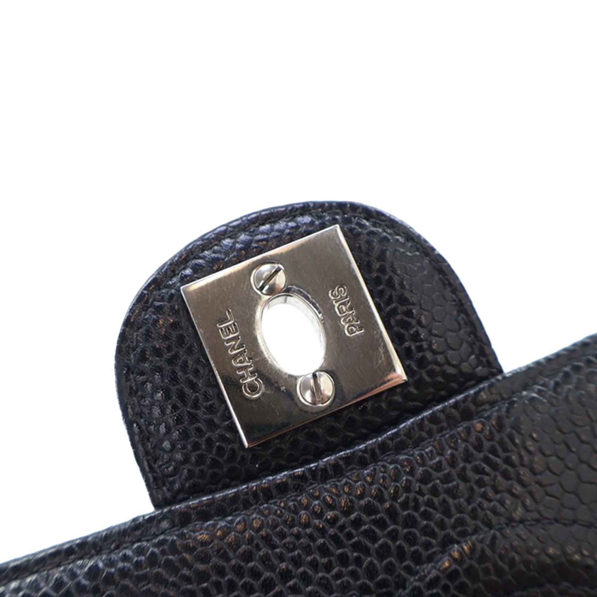 Chanel Mini Square Caviar Single Flap - image 5