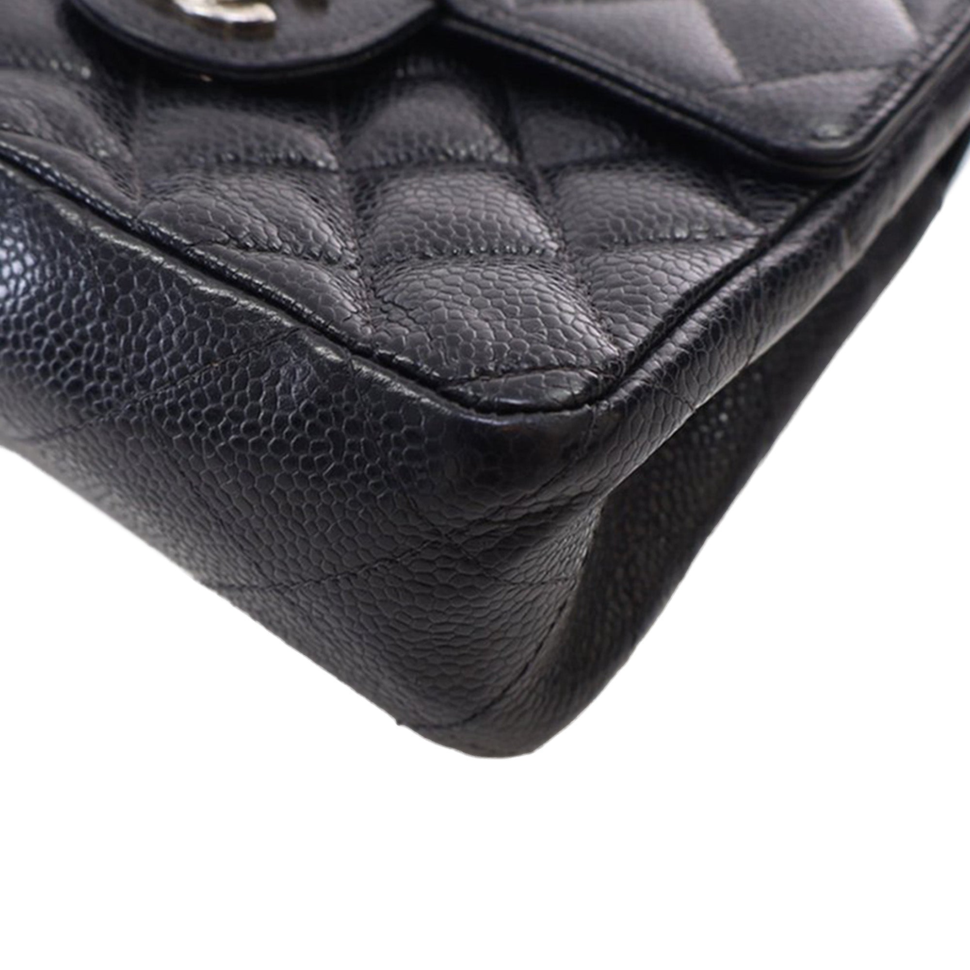Chanel Mini Square Caviar Single Flap - image 9
