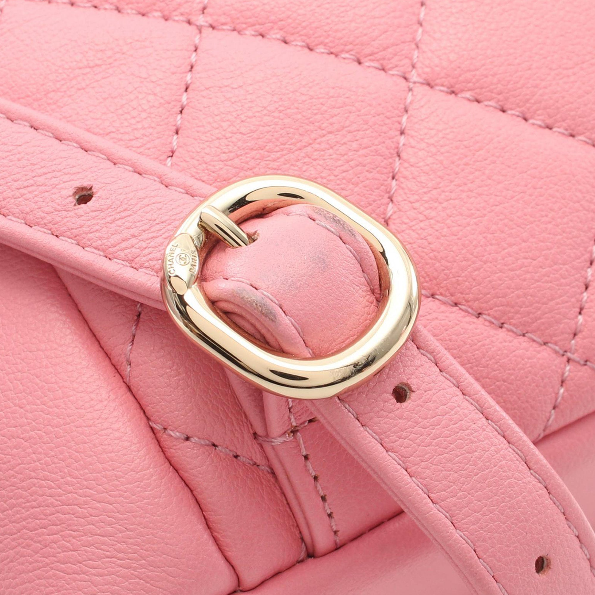 Chanel Medium Quilted Lambskin Duma Pockets Drawstring Backpack - image 12