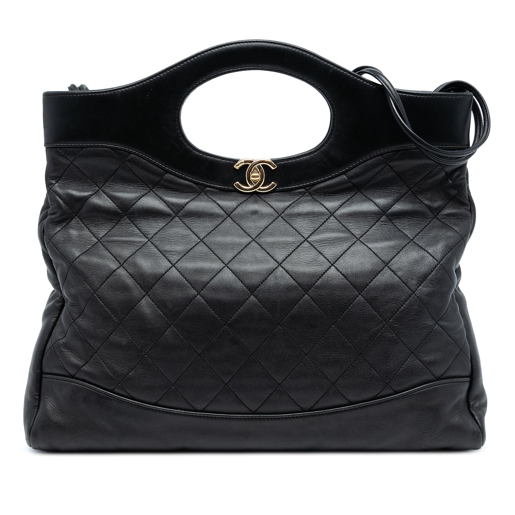 Chanel Large Quilted Shiny Aged Calfskin 31 Shopping Bag - image 1