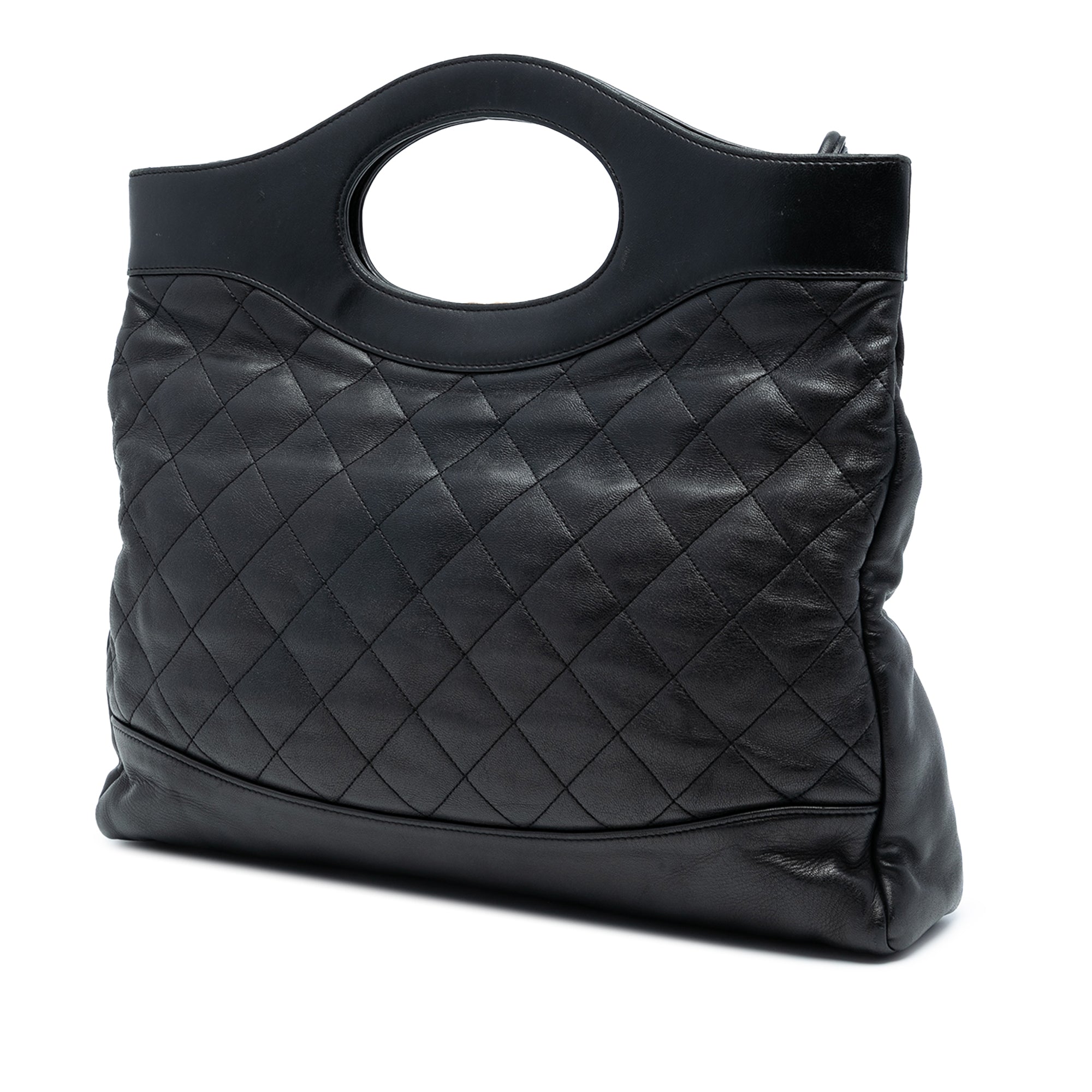Chanel Large Quilted Shiny Aged Calfskin 31 Shopping Bag - image 2