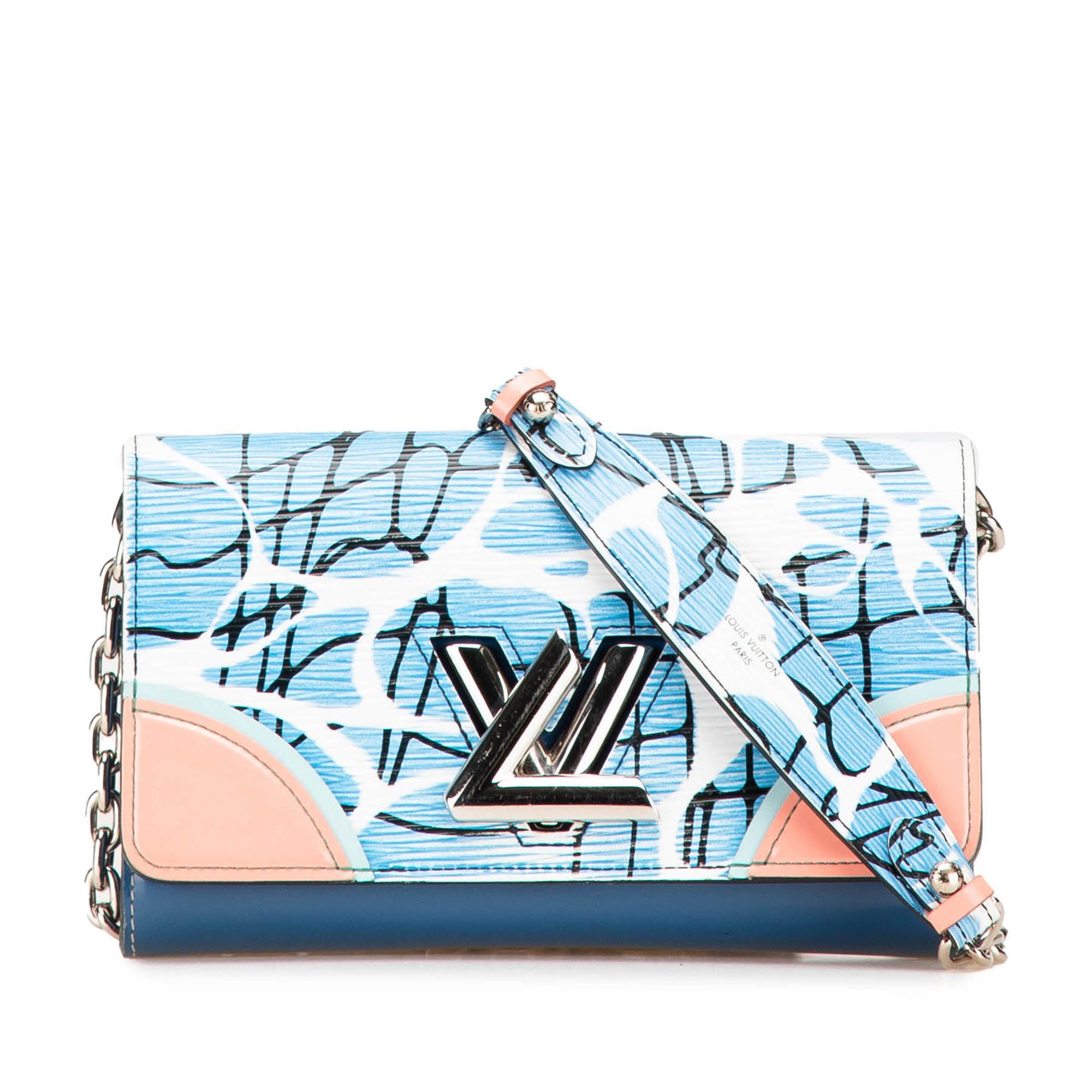 Louis Vuitton Epi Aqua Twist Wallet on Chain - image 1