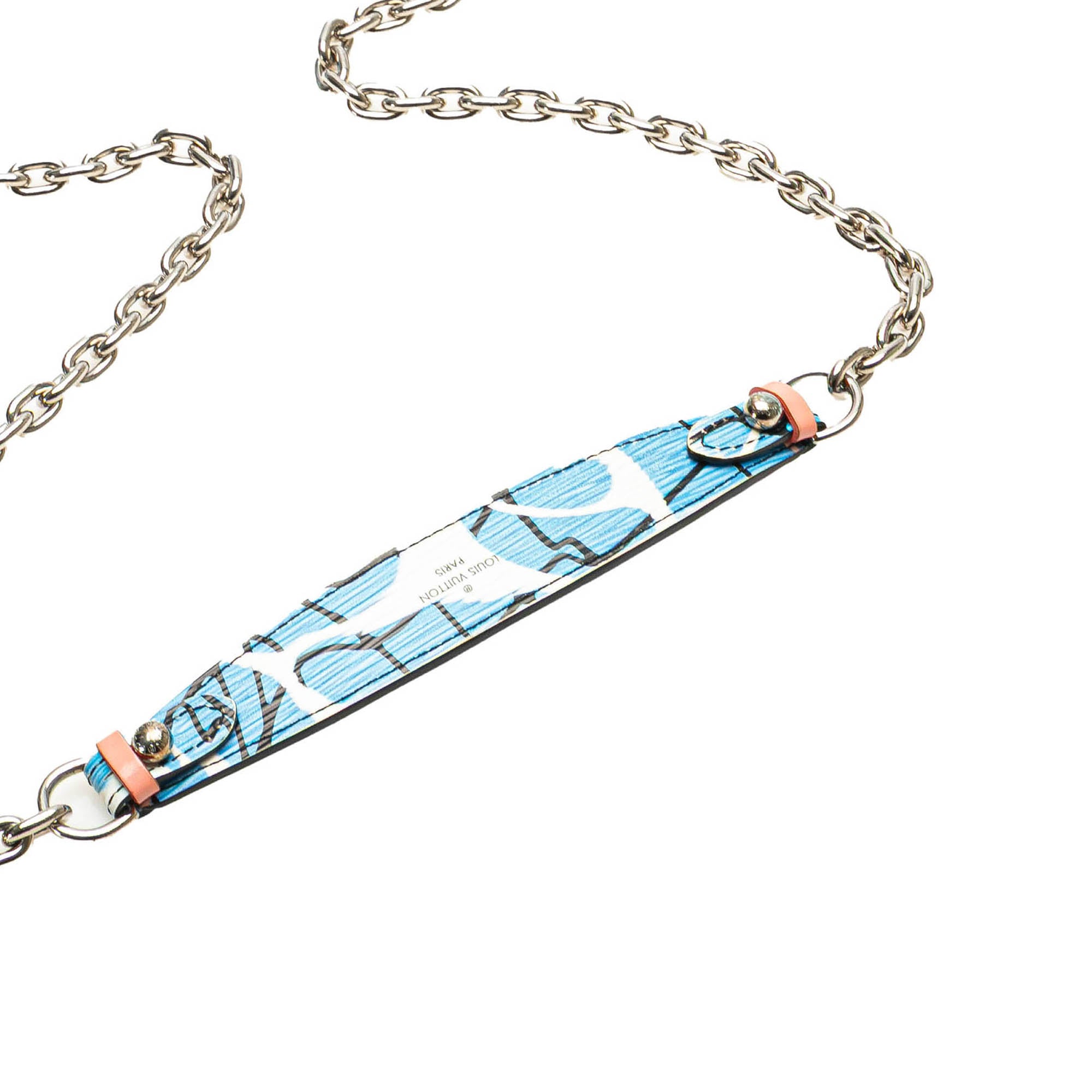 Louis Vuitton Epi Aqua Twist Wallet on Chain - image 12