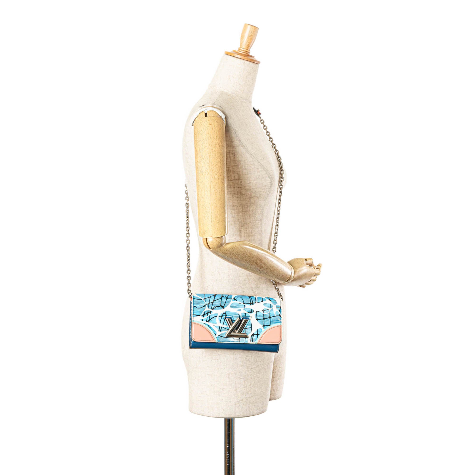 Louis Vuitton Epi Aqua Twist Wallet on Chain - image 13
